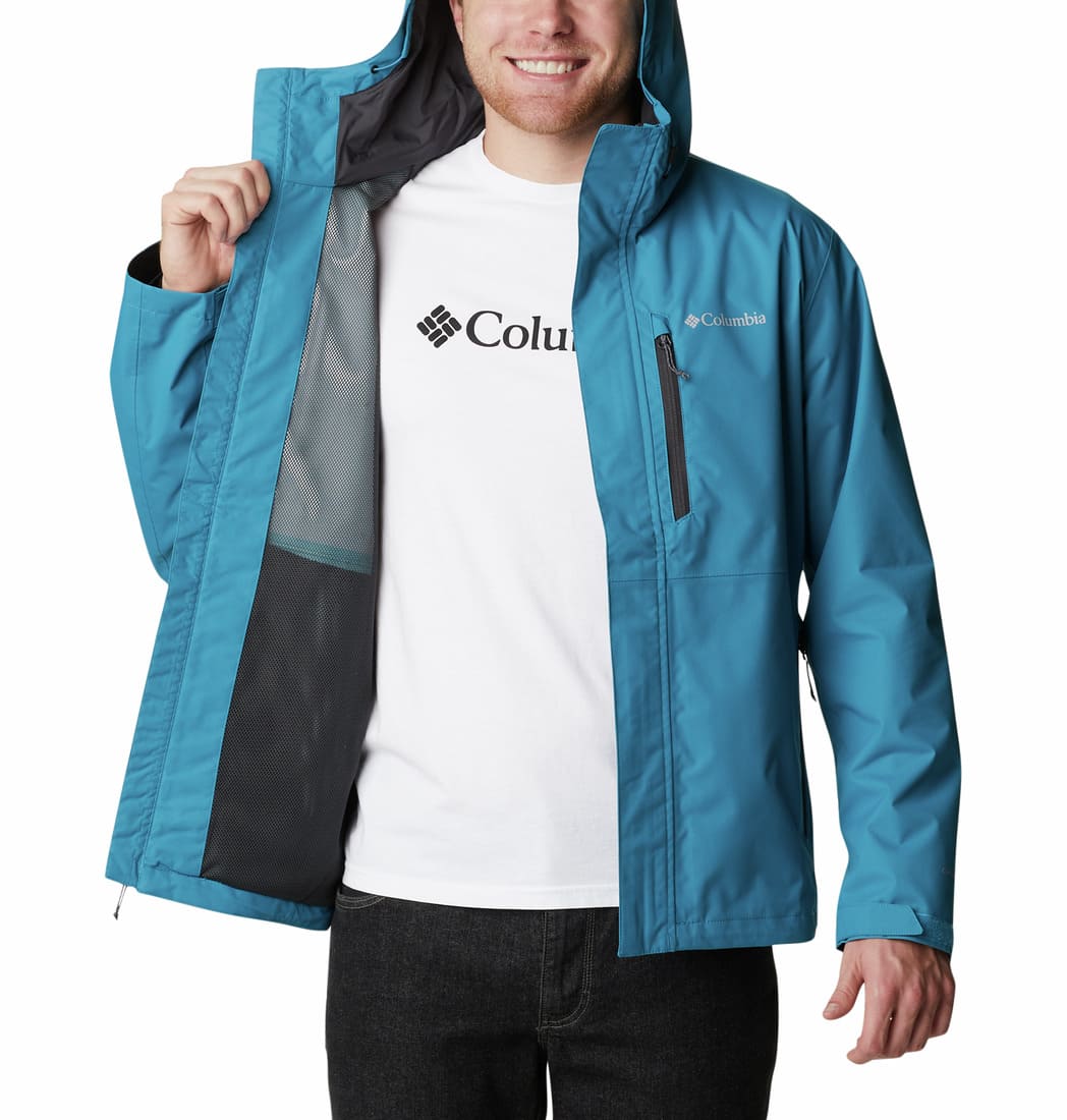 Columbia Men Blue Hikebound Rain Jacket