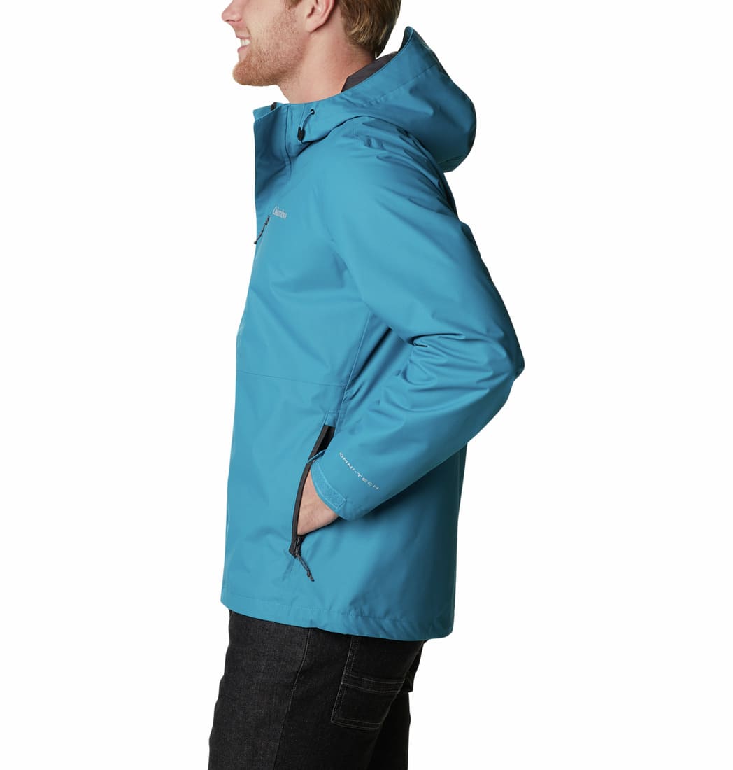 Columbia Men Blue Hikebound Rain Jacket