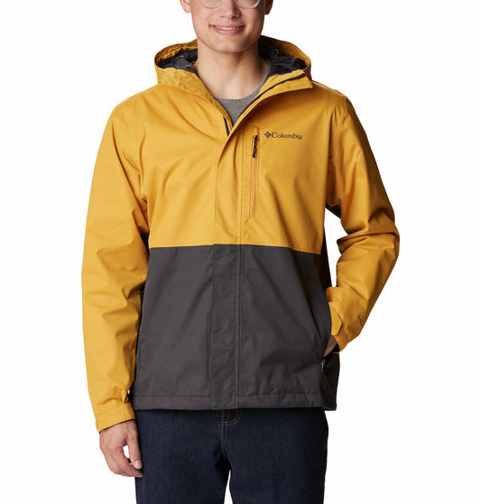 Columbia Men Yellow Hikebound Rain Jacket