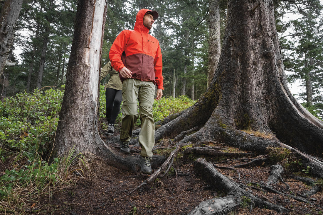 Columbia Men Orange Hikebound Rain Jacket