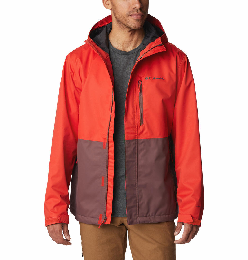 Columbia Men Orange Hikebound Rain Jacket