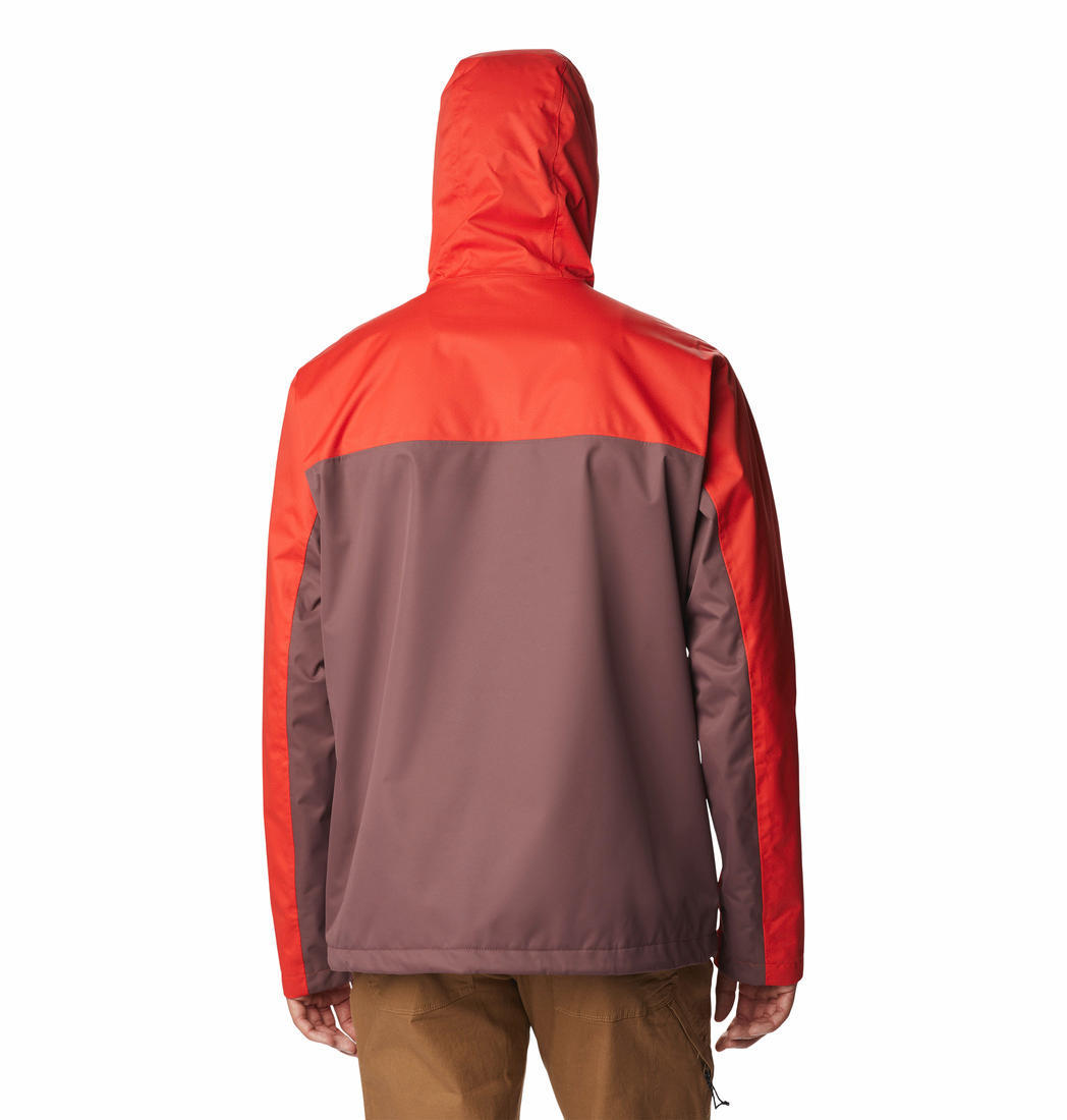 Columbia Men Orange Hikebound Rain Jacket
