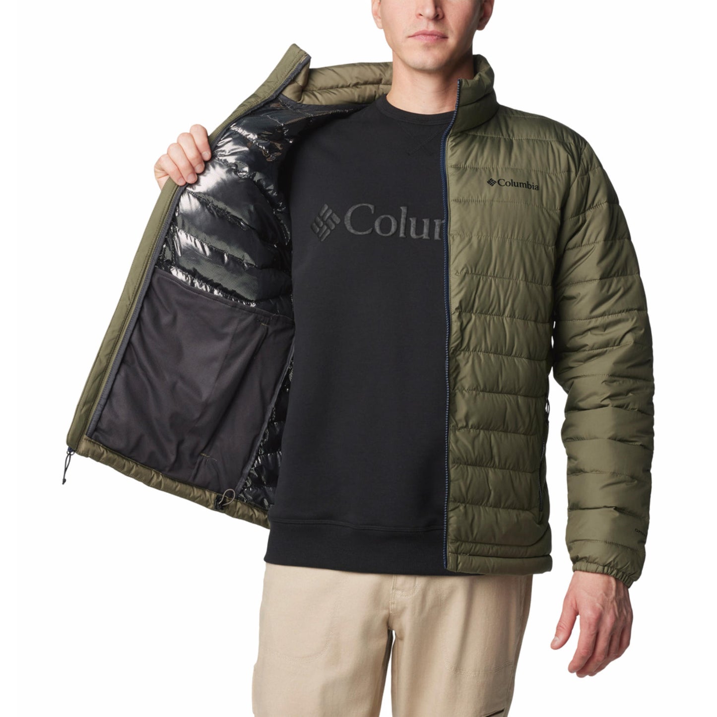 Columbia Men Green Powder Lite II Jacket