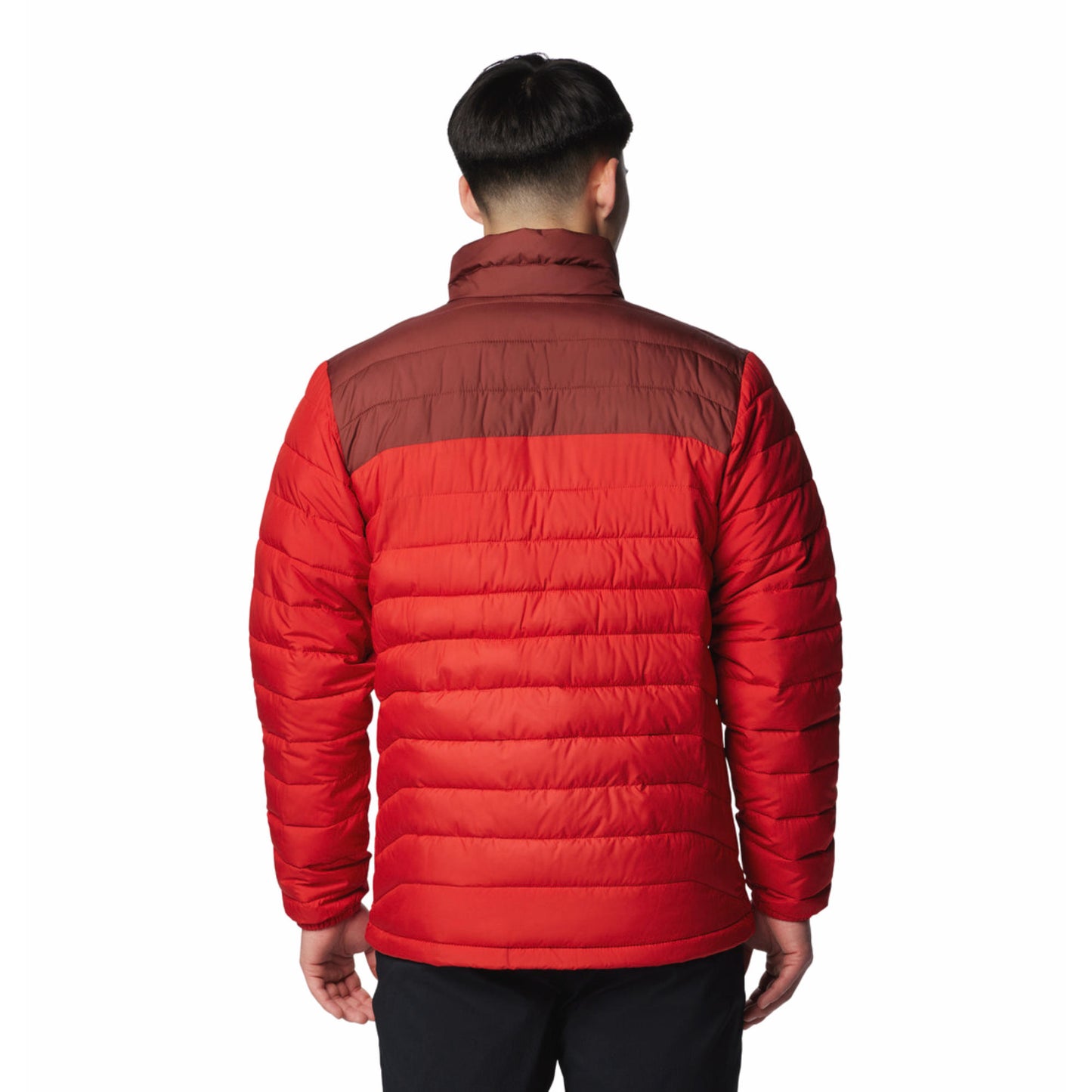 Columbia Men Red Omni-Heat Reflective Powder Lite II Down Jacket