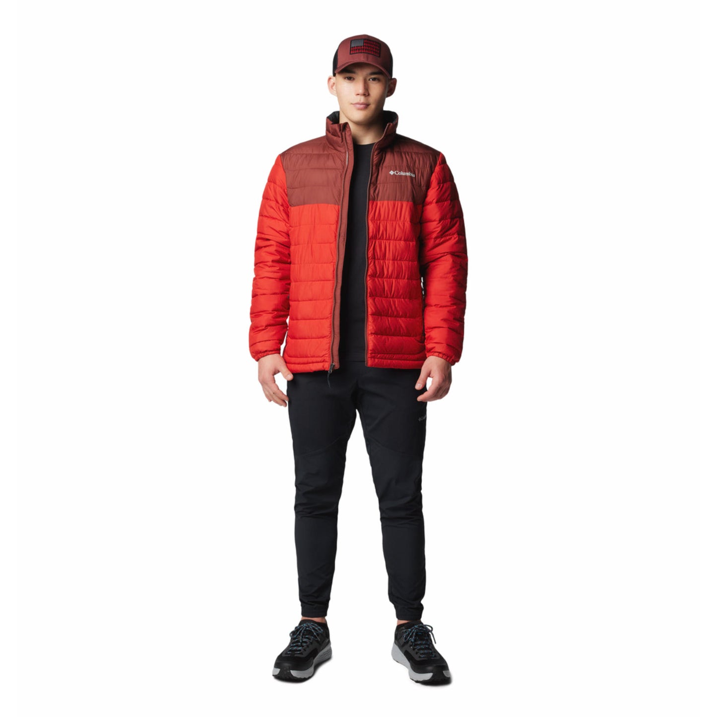Columbia Men Red Omni-Heat Reflective Powder Lite II Down Jacket