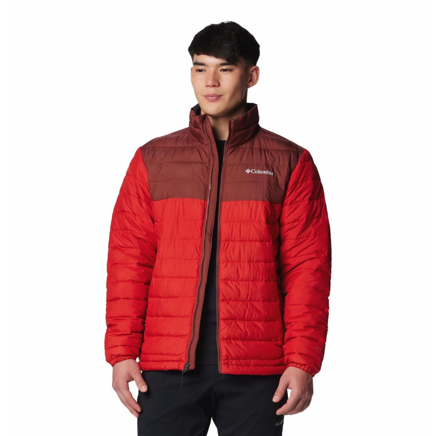 Columbia Men Red Omni-Heat Reflective Powder Lite II Down Jacket