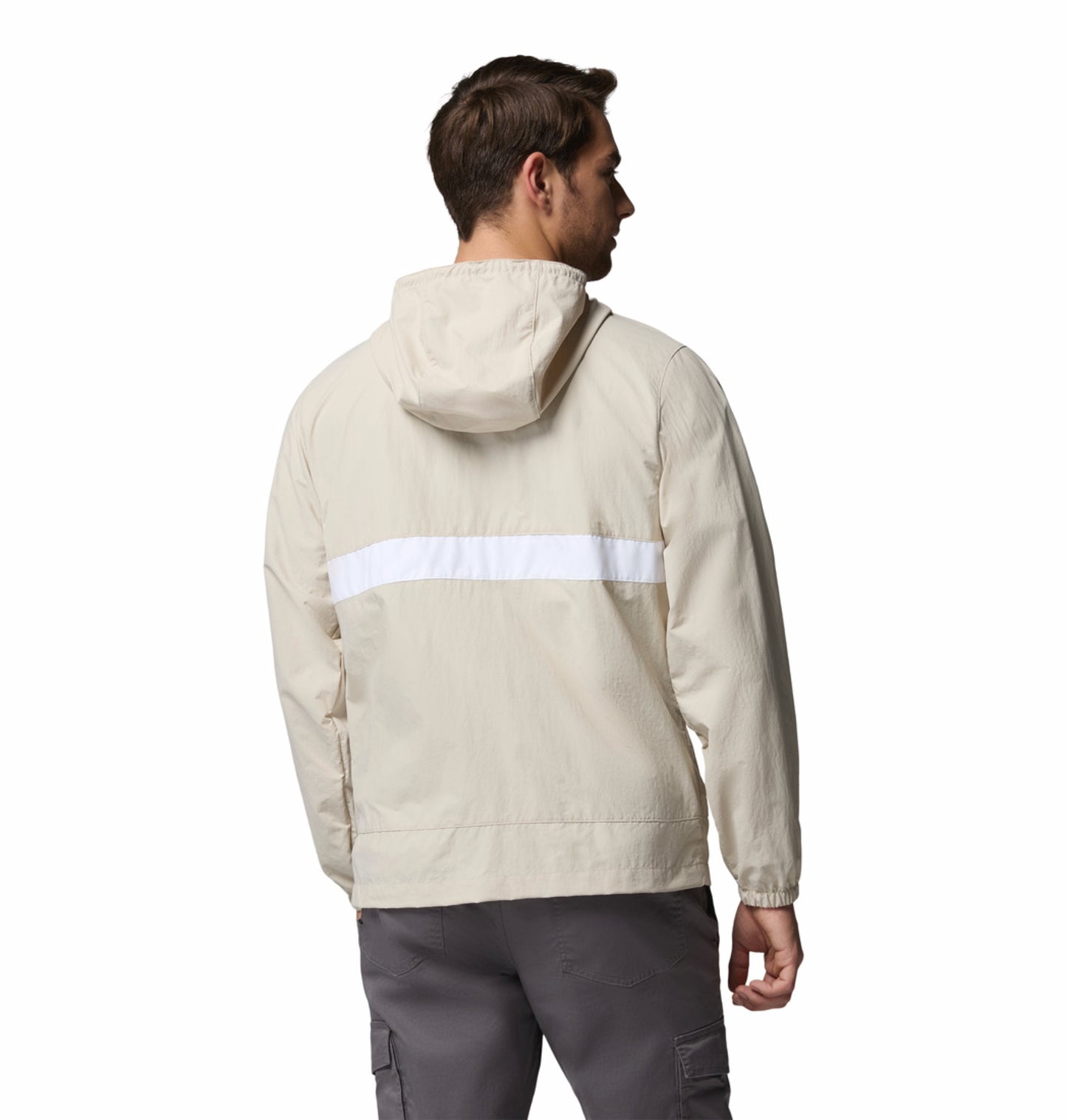 Columbia Men’s Beige Omni-Shade Spire Valley Windbreaker Jacket