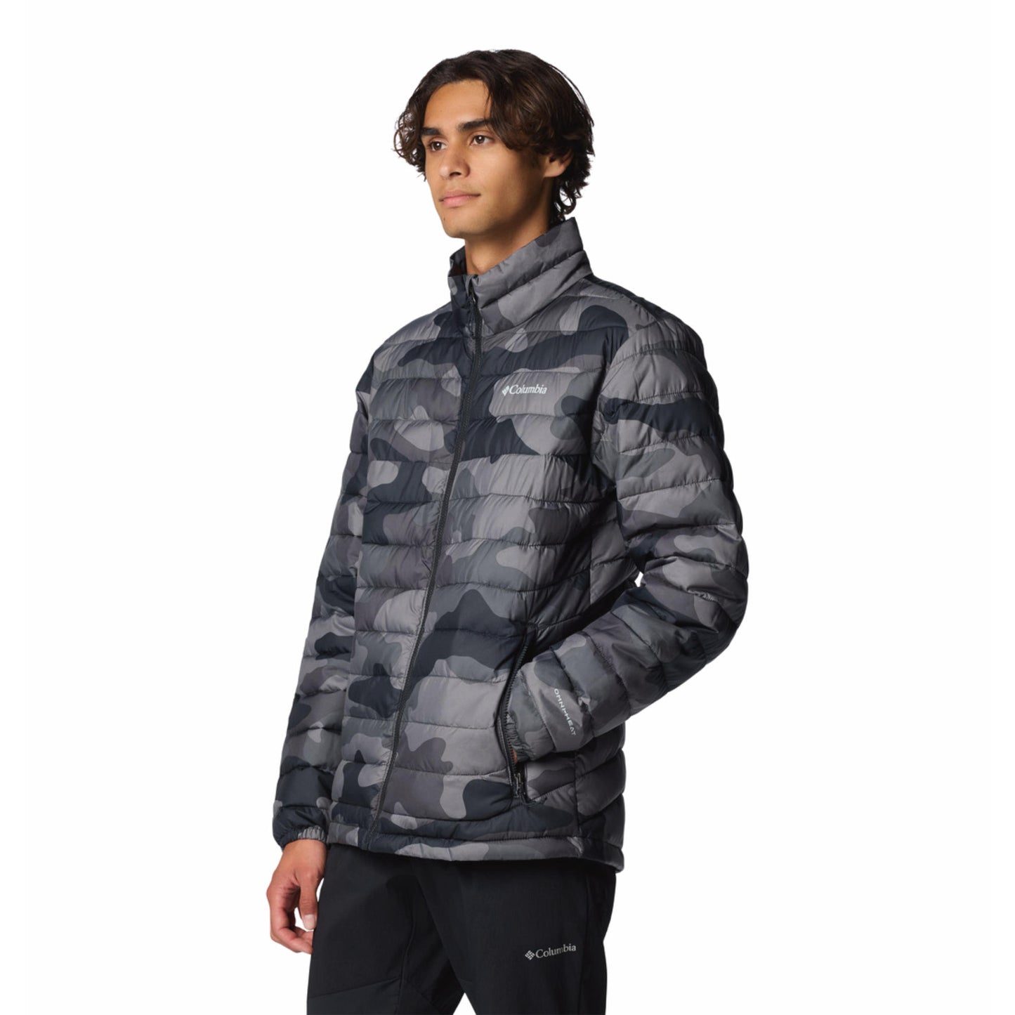 Columbia Men Black Omni-Heat Reflective Powder Lite II Down Jacket