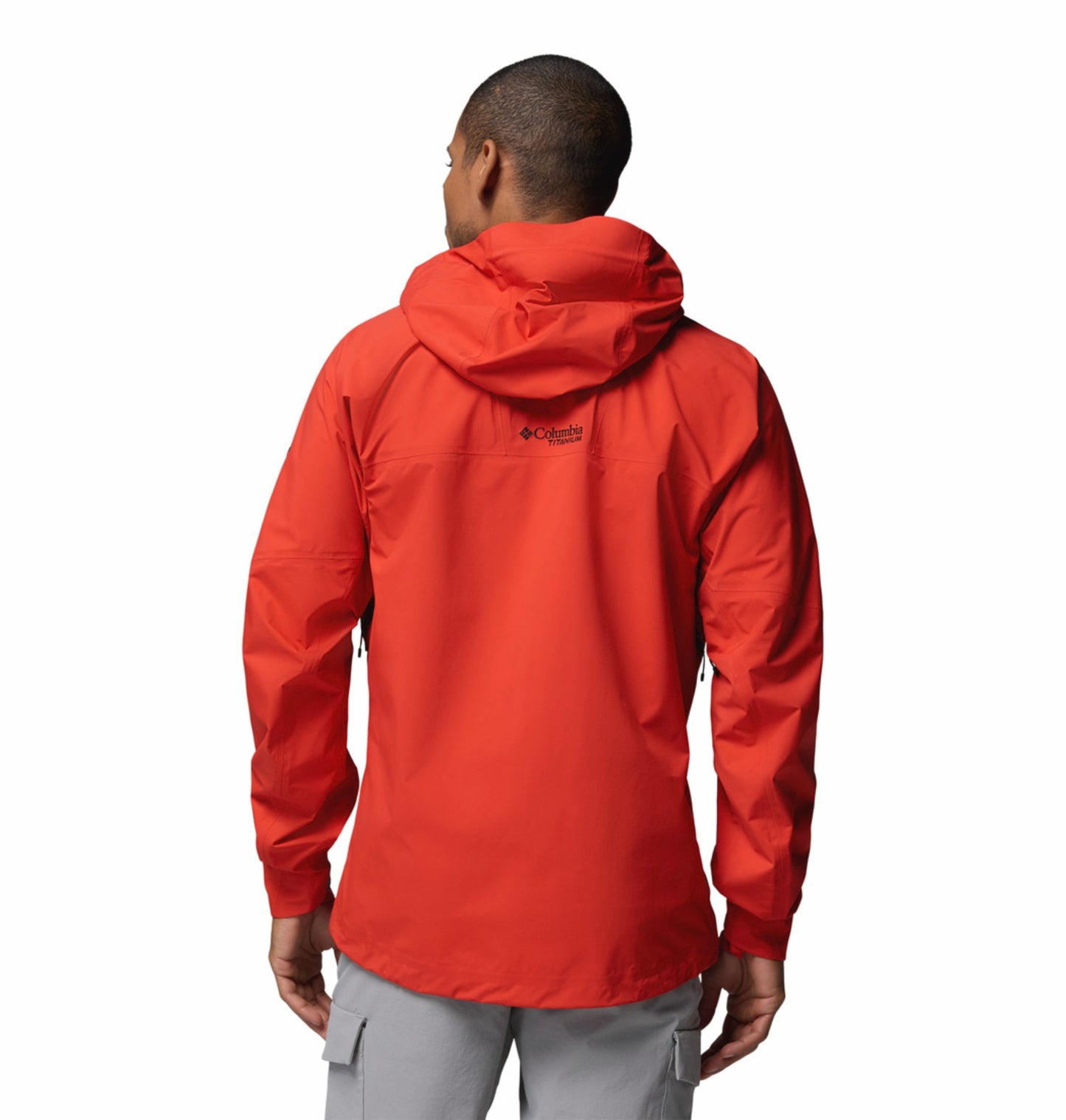Columbia Men Orange Omni-Tech Saudan Pro 3L Shell Jacket