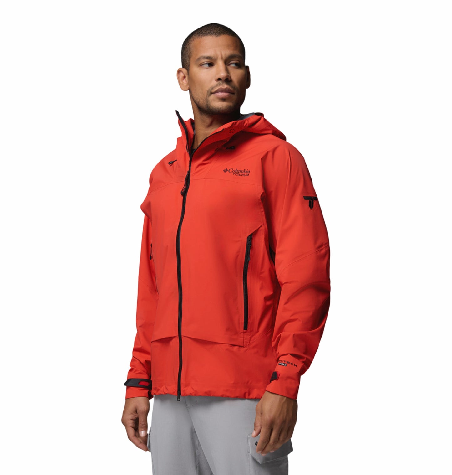 Columbia Men Orange Omni-Tech Saudan Pro 3L Shell Jacket