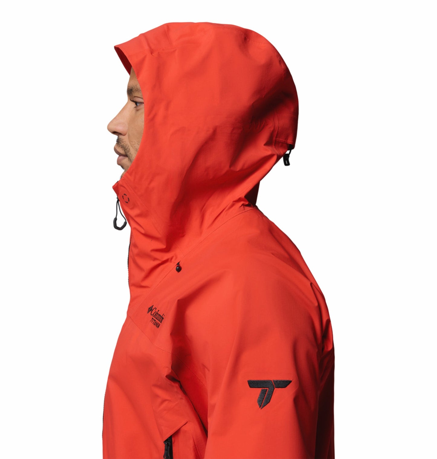 Columbia Men Orange Omni-Tech Saudan Pro 3L Shell Jacket