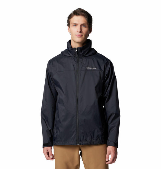 Columbia Mens Black Glennaker Lake II Rain Jacket