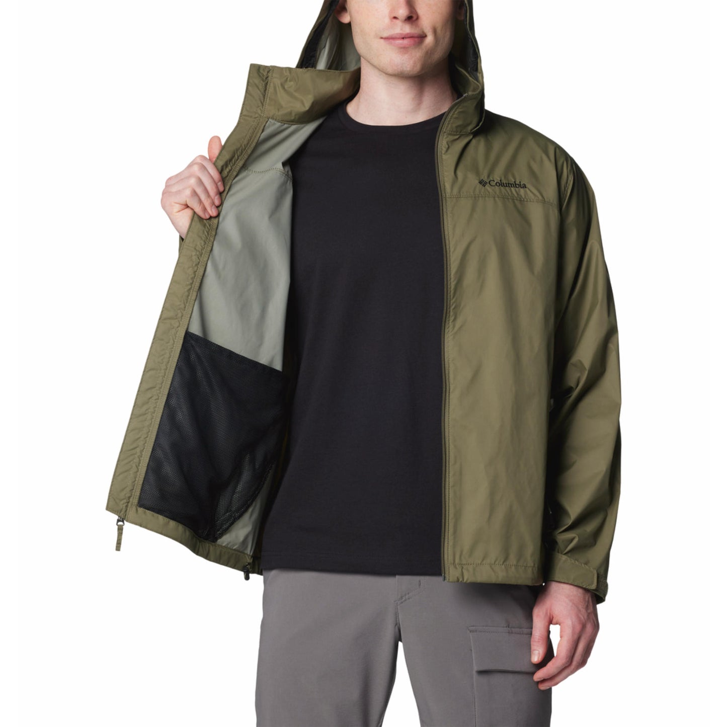 Columbia Men Green Glennaker Lake II Rain Jacket