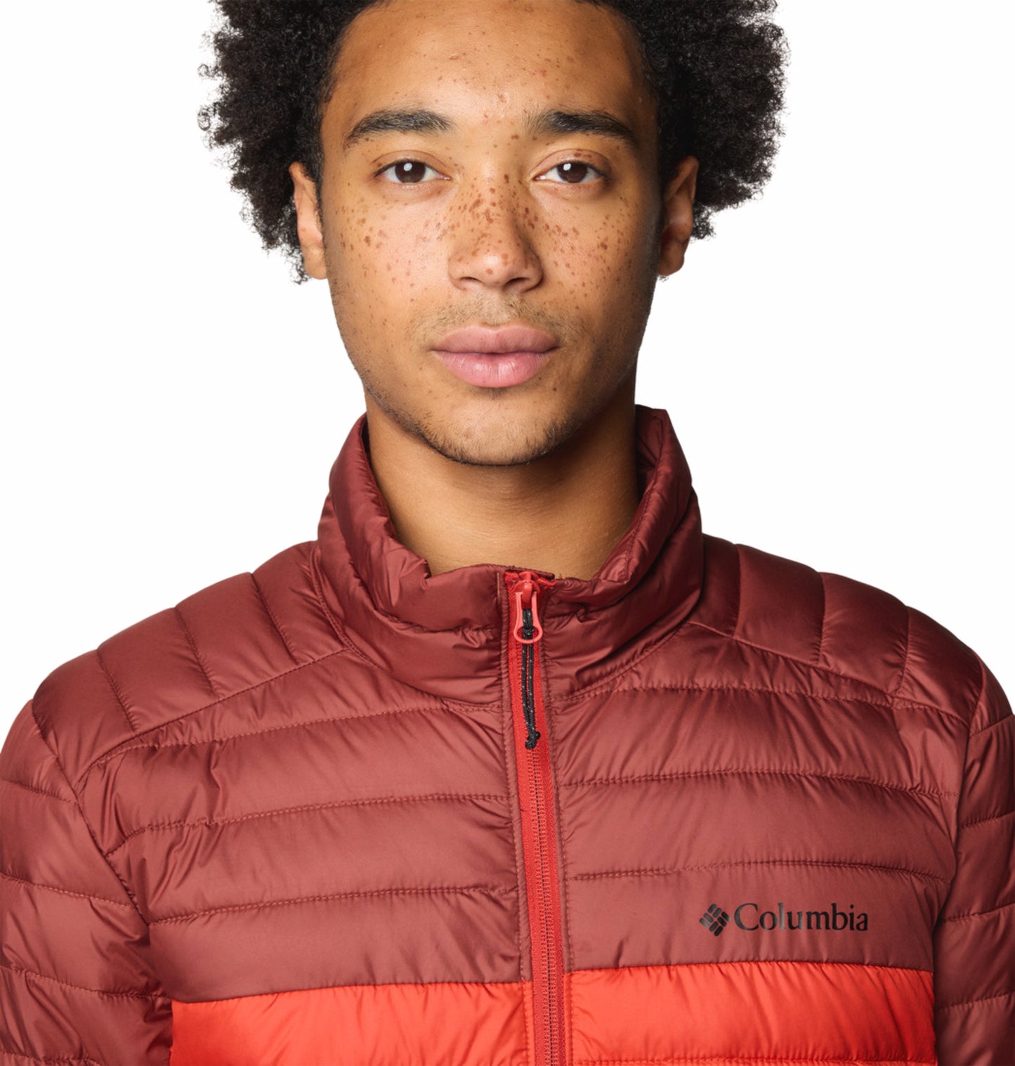 Columbia Men Red Silver Falls II Jacket