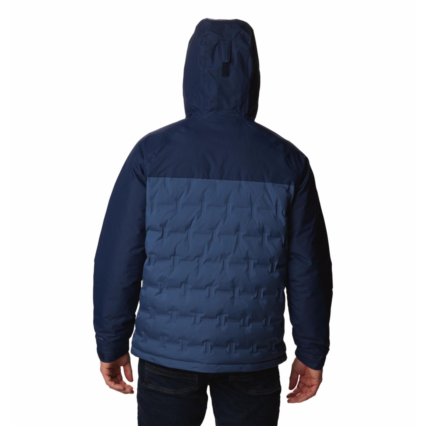 Columbia Men Blue Grand Trek III Down Hooded Jacket
