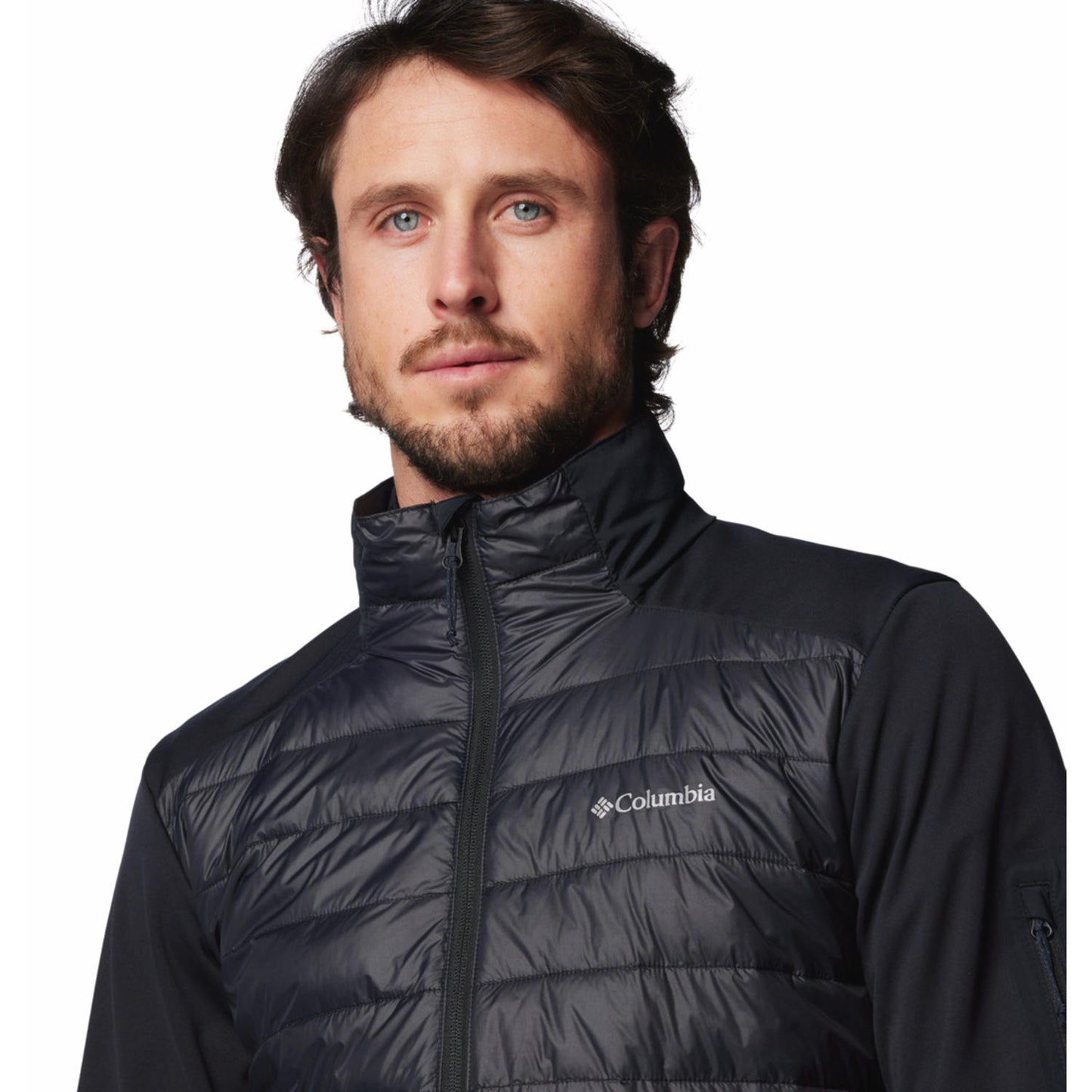 Columbia Mens Black Columbia Tech Hybrid Softshell