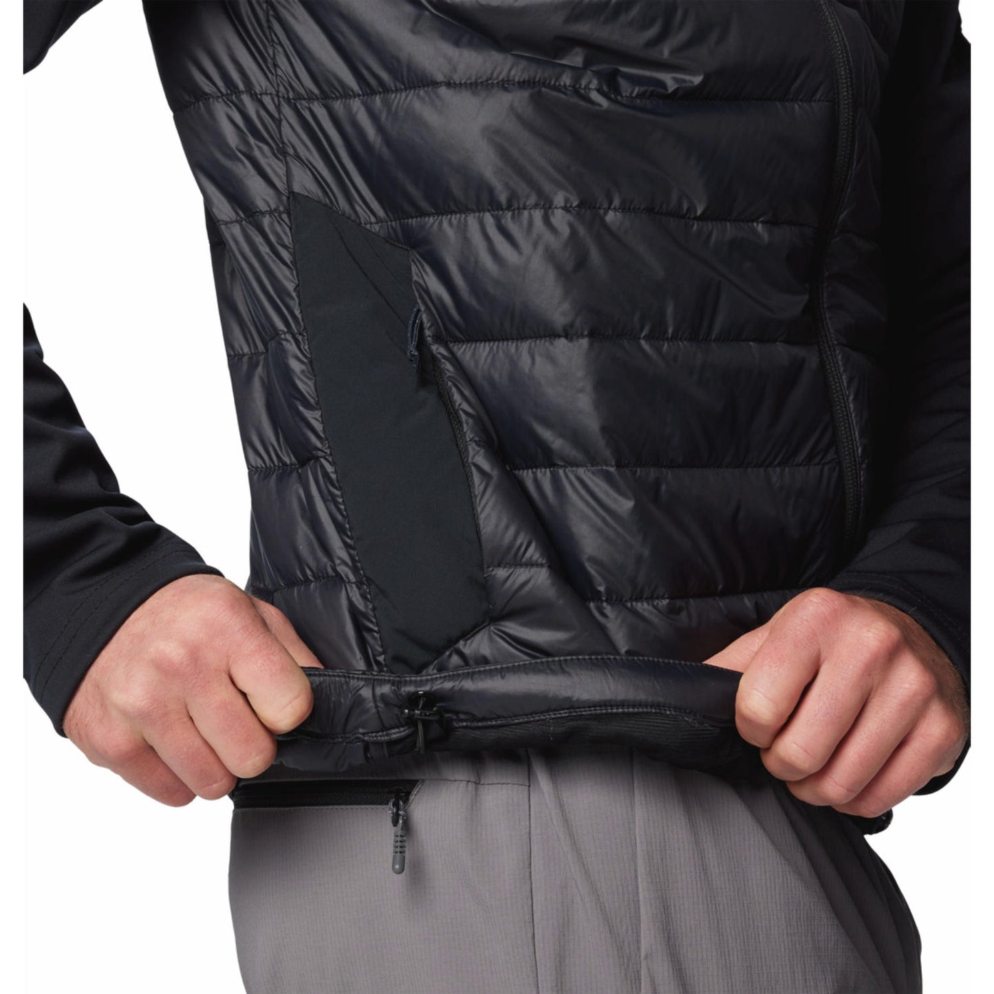 Columbia Mens Black Columbia Tech Hybrid Softshell