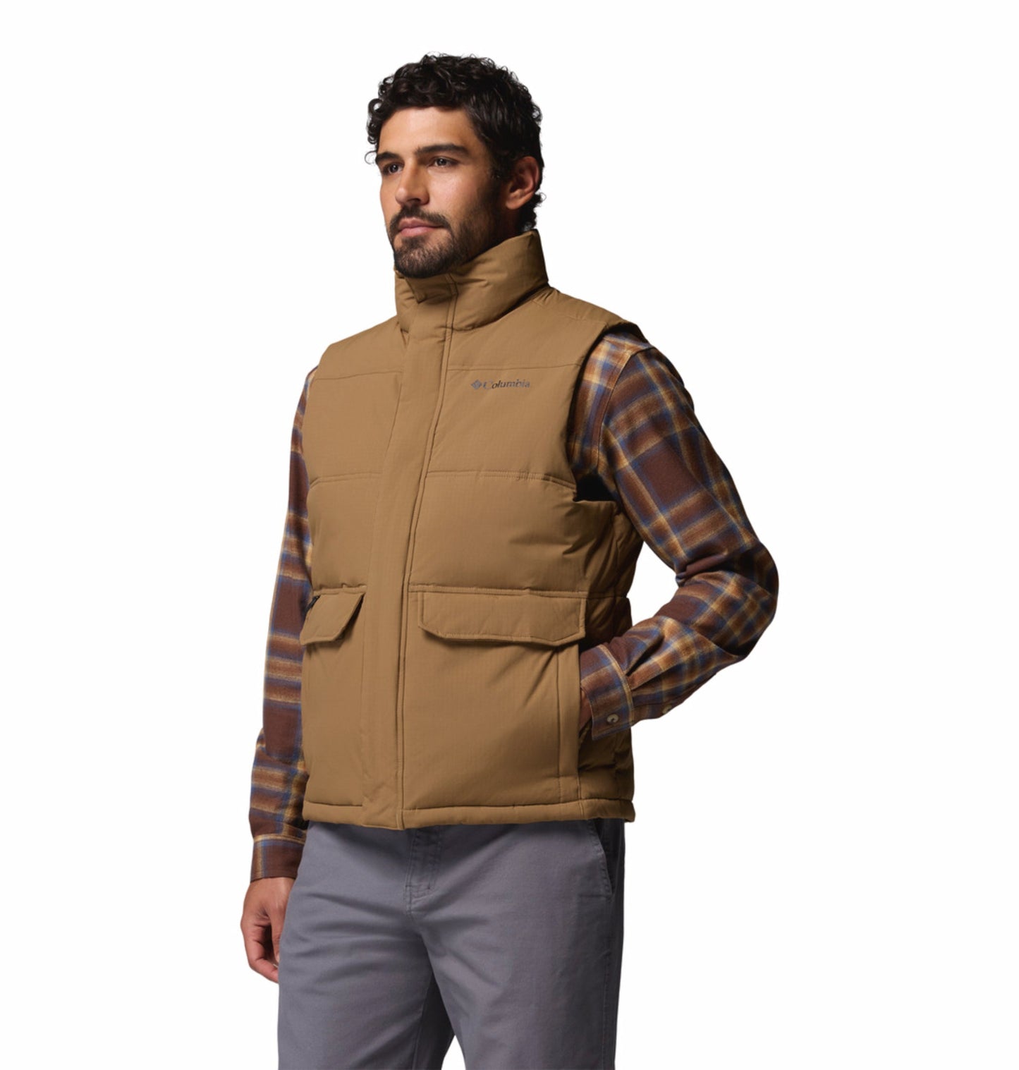 men brown omni heat infinity landroamer vest