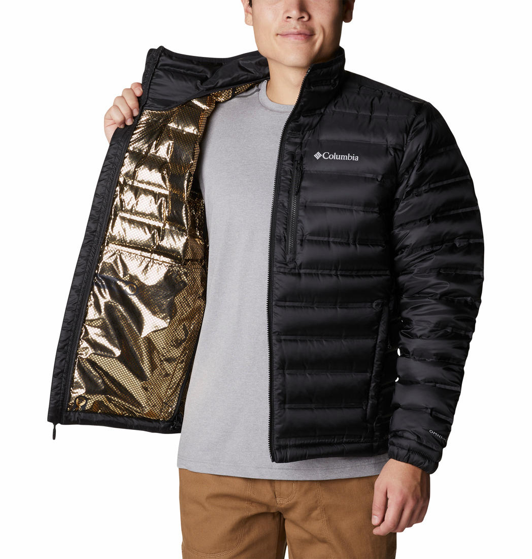 Columbia Men Black Pebble Peak Down Jacket