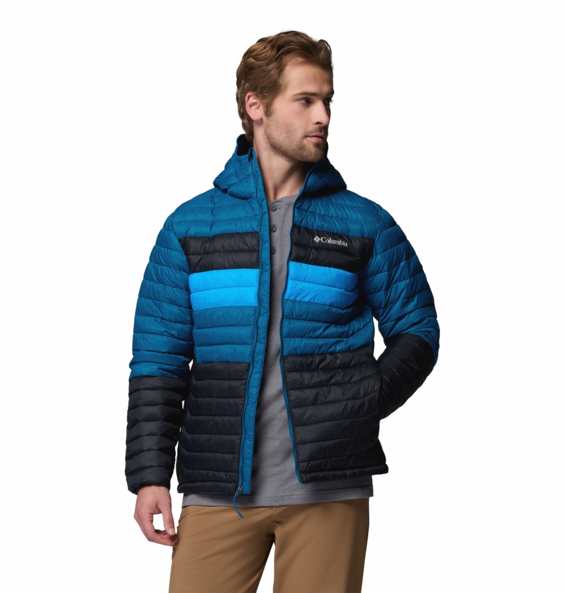 men black omni shield powder pass down jacket