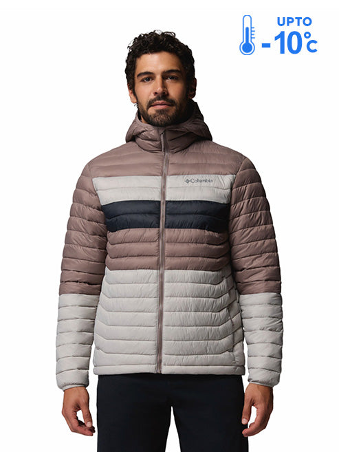 Columbia Men Grey Omni-Shield Powder Pass Down Jacket