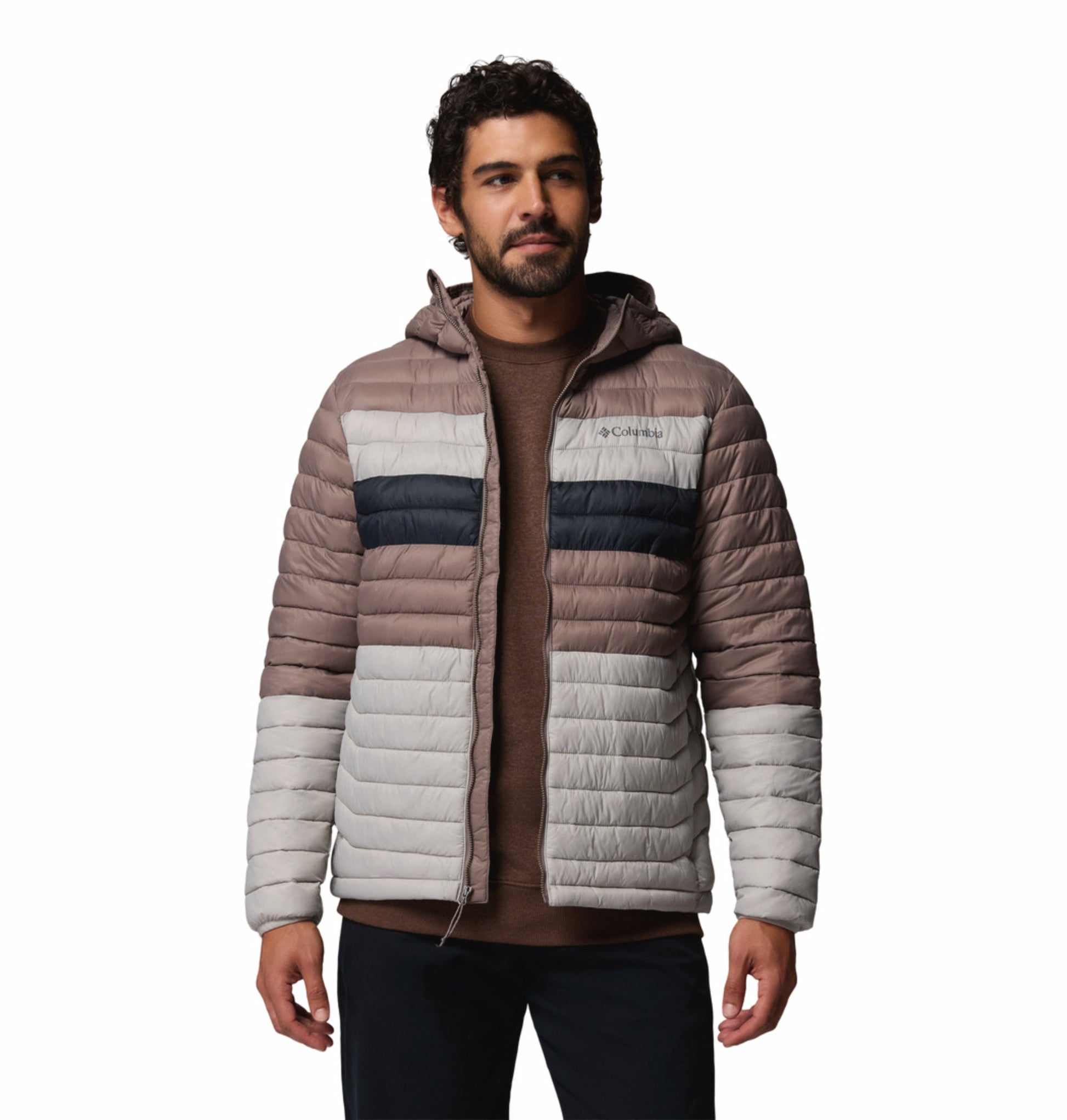 men grey omni shield powder pass down jacket