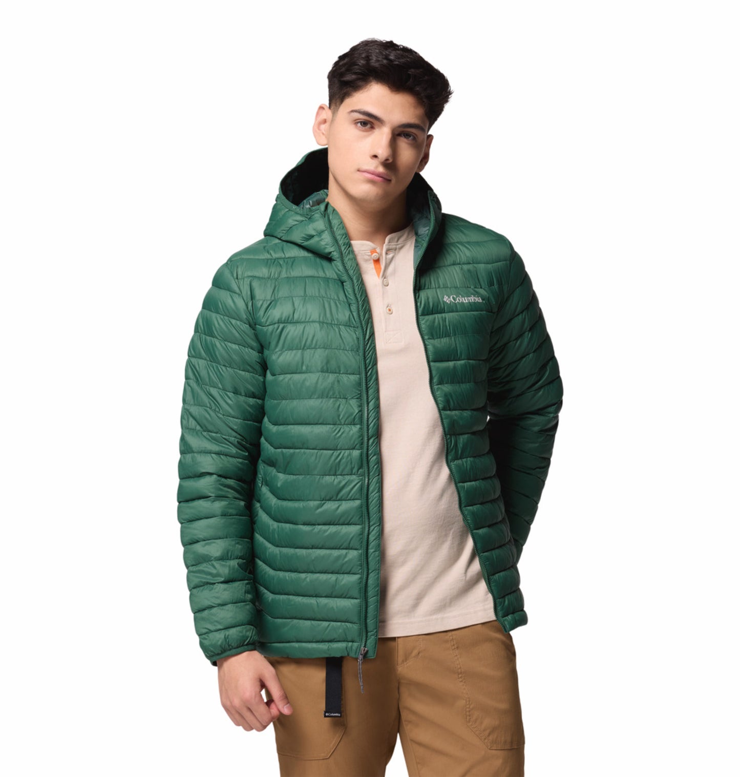 Columbia Men Green OmniShield Powder Pass Down Jacket