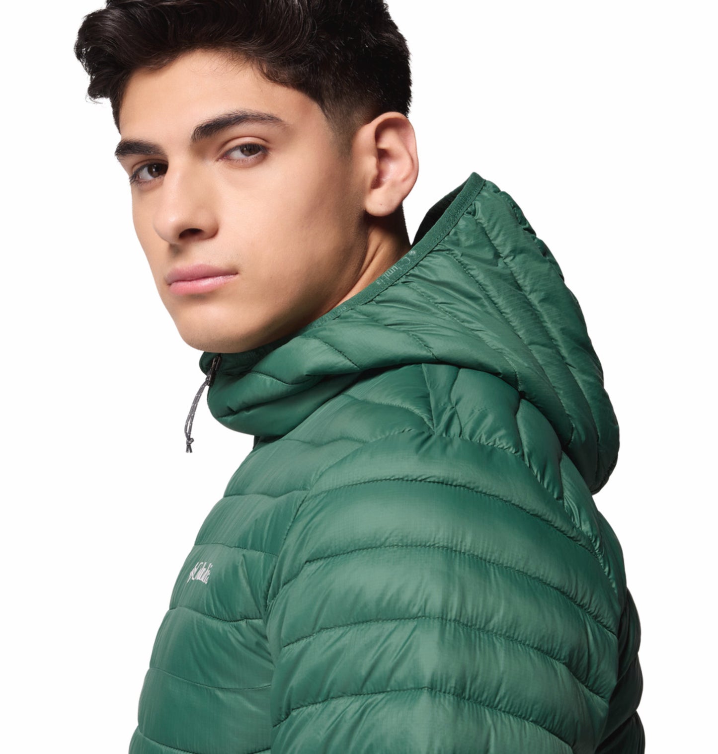 Columbia Men Green OmniShield Powder Pass Down Jacket