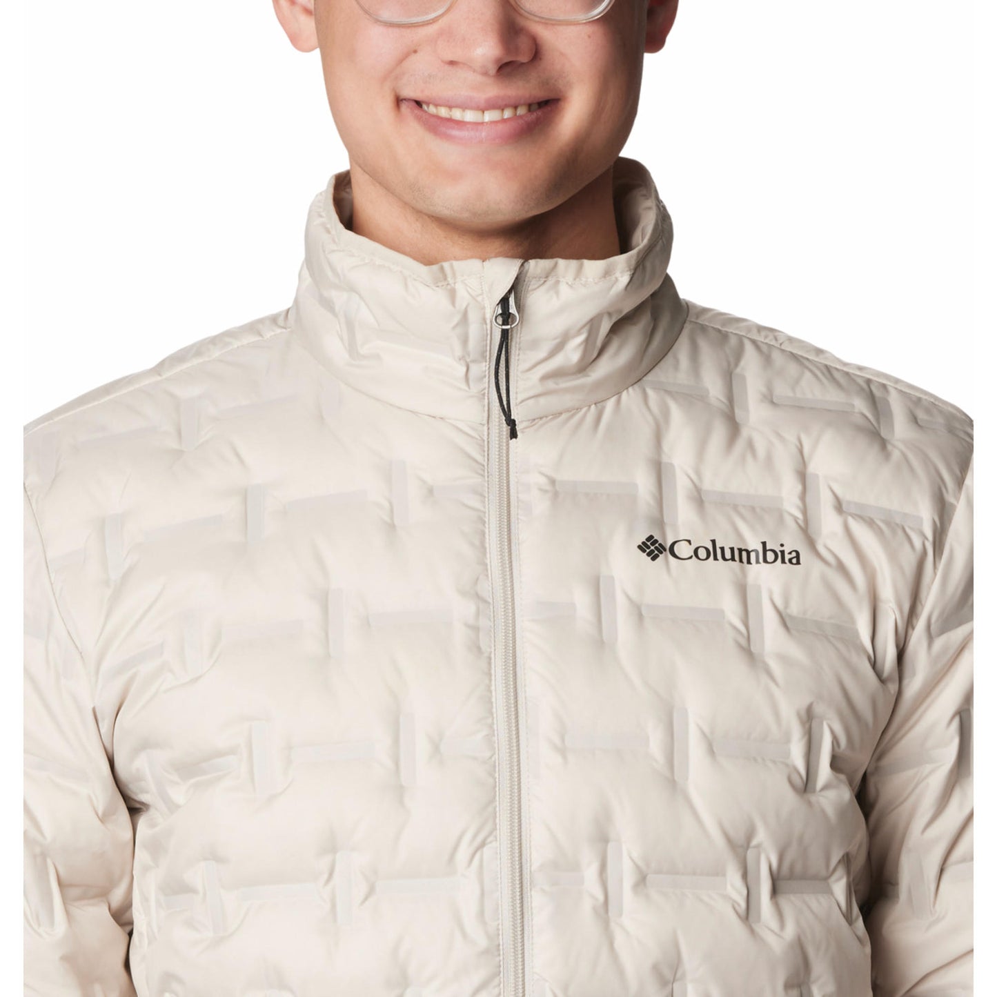 Columbia Men Beige Omni-Heat Reflective Delta Ridge II Down Jacket