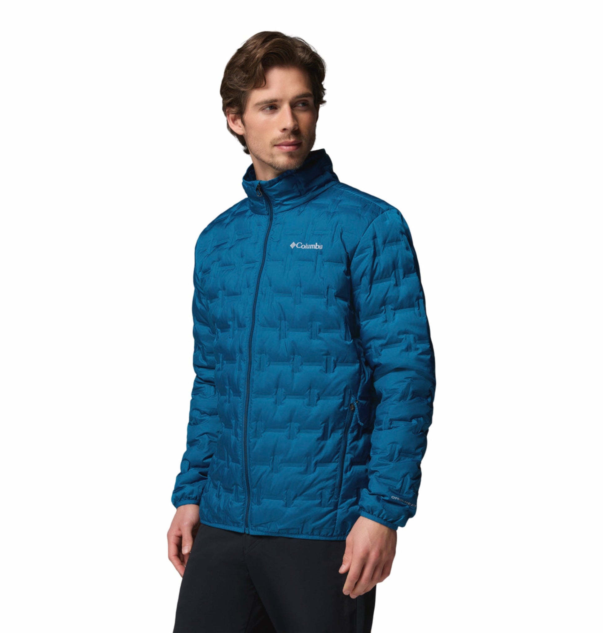 men blue omni heat reflective delta ridge ii down jacket