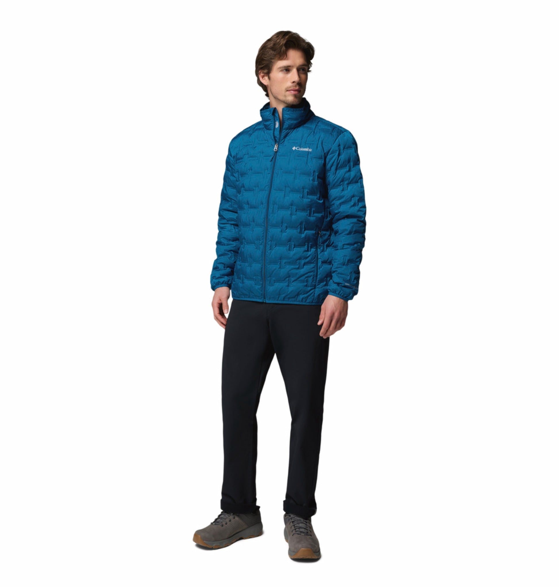 men blue omni heat reflective delta ridge ii down jacket