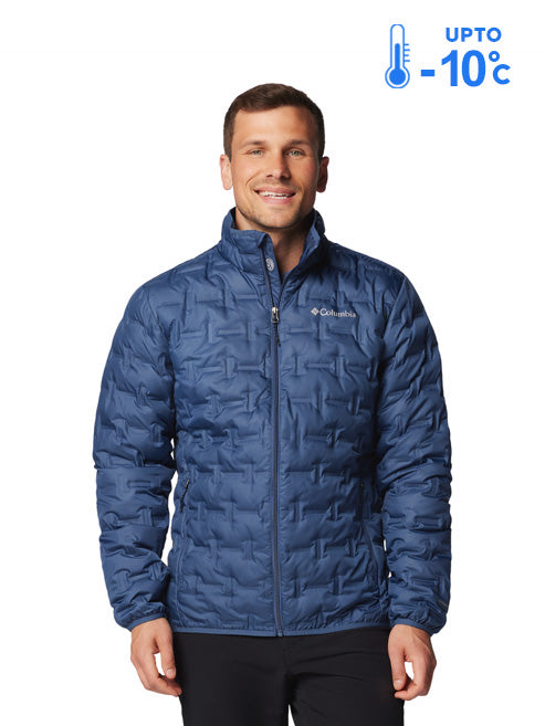 Columbia Men's Blue Delta Ridge II Durable and Warm Down Insulated Jacket