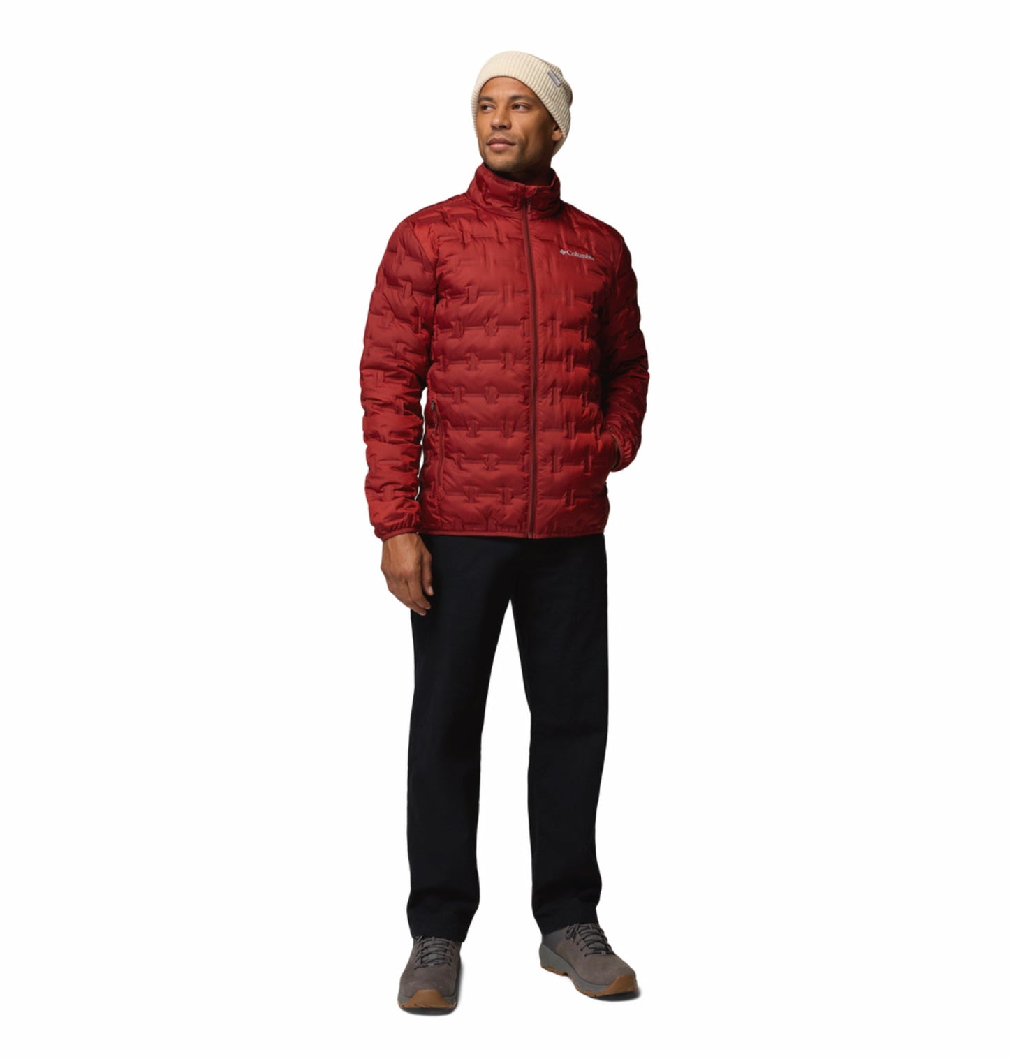 men red omni heat reflective delta ridge ii down jacket