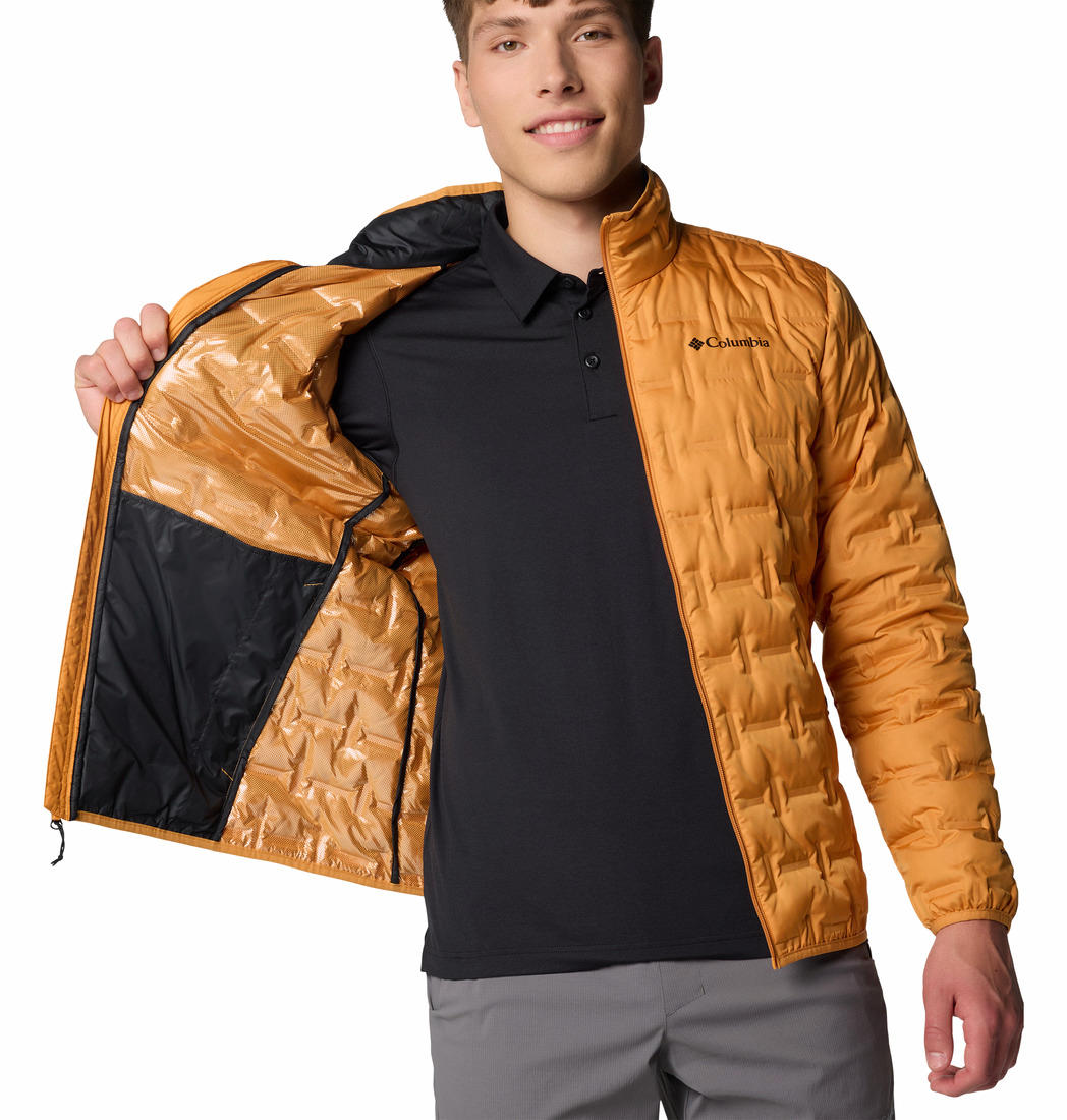 Columbia Mens Orange Delta Ridge II Down Jacket