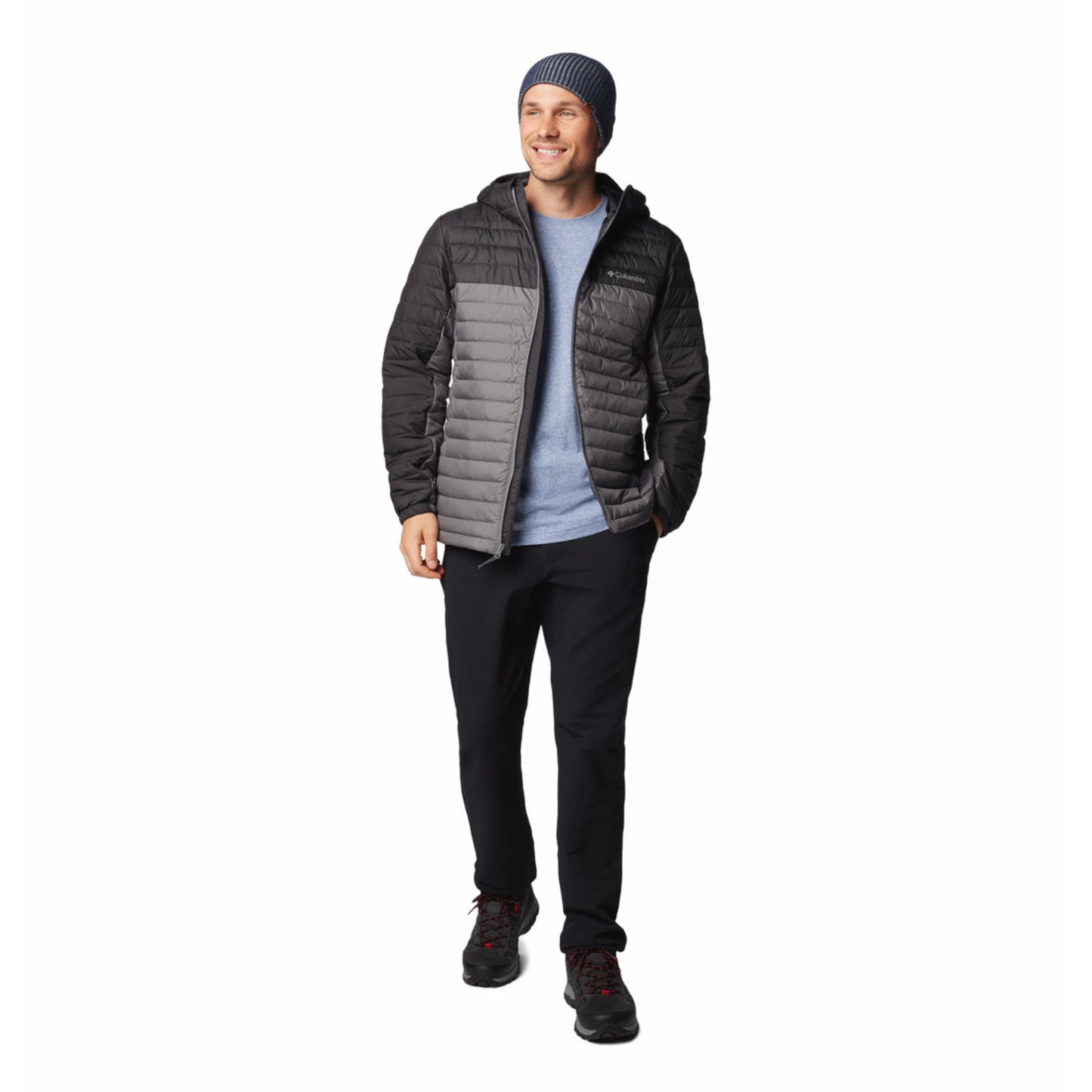 Columbia Mens Grey Silver Falls II Hooded Jacket