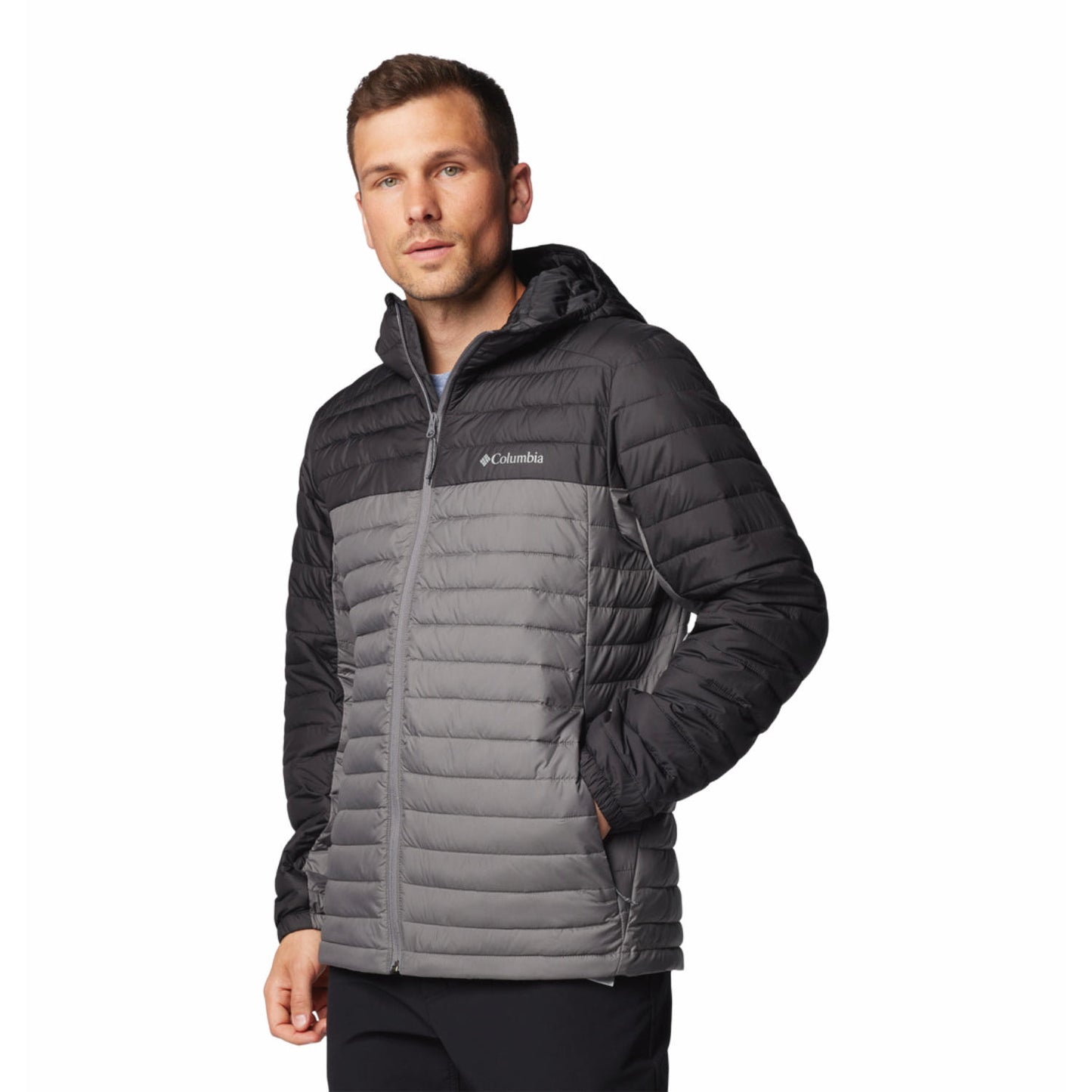 Columbia Mens Grey Silver Falls II Hooded Jacket