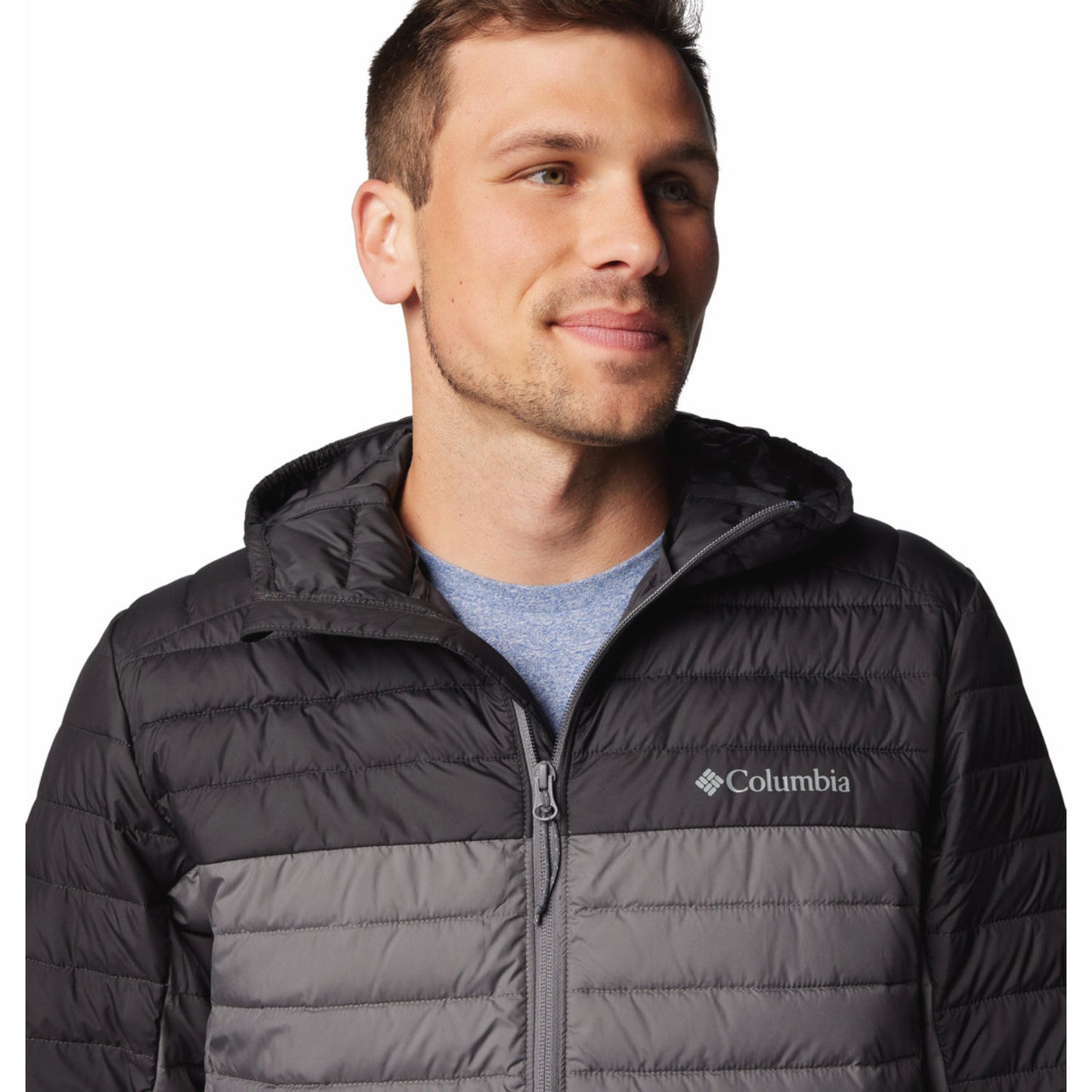 Columbia Mens Grey Silver Falls II Hooded Jacket