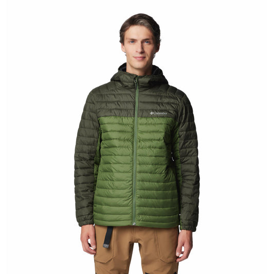 Columbia Mens Green Silver Falls II Hooded Jacket