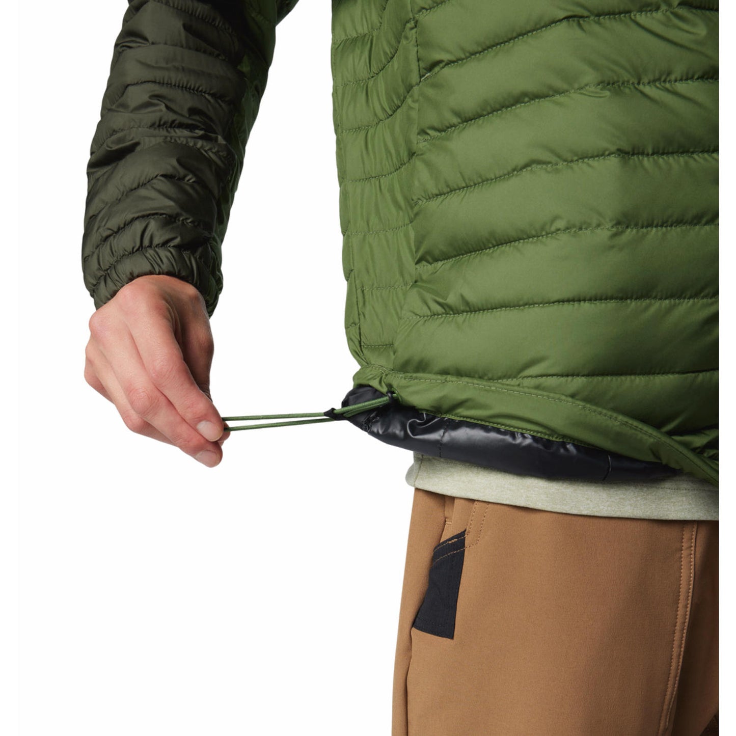Columbia Mens Green Silver Falls II Hooded Jacket