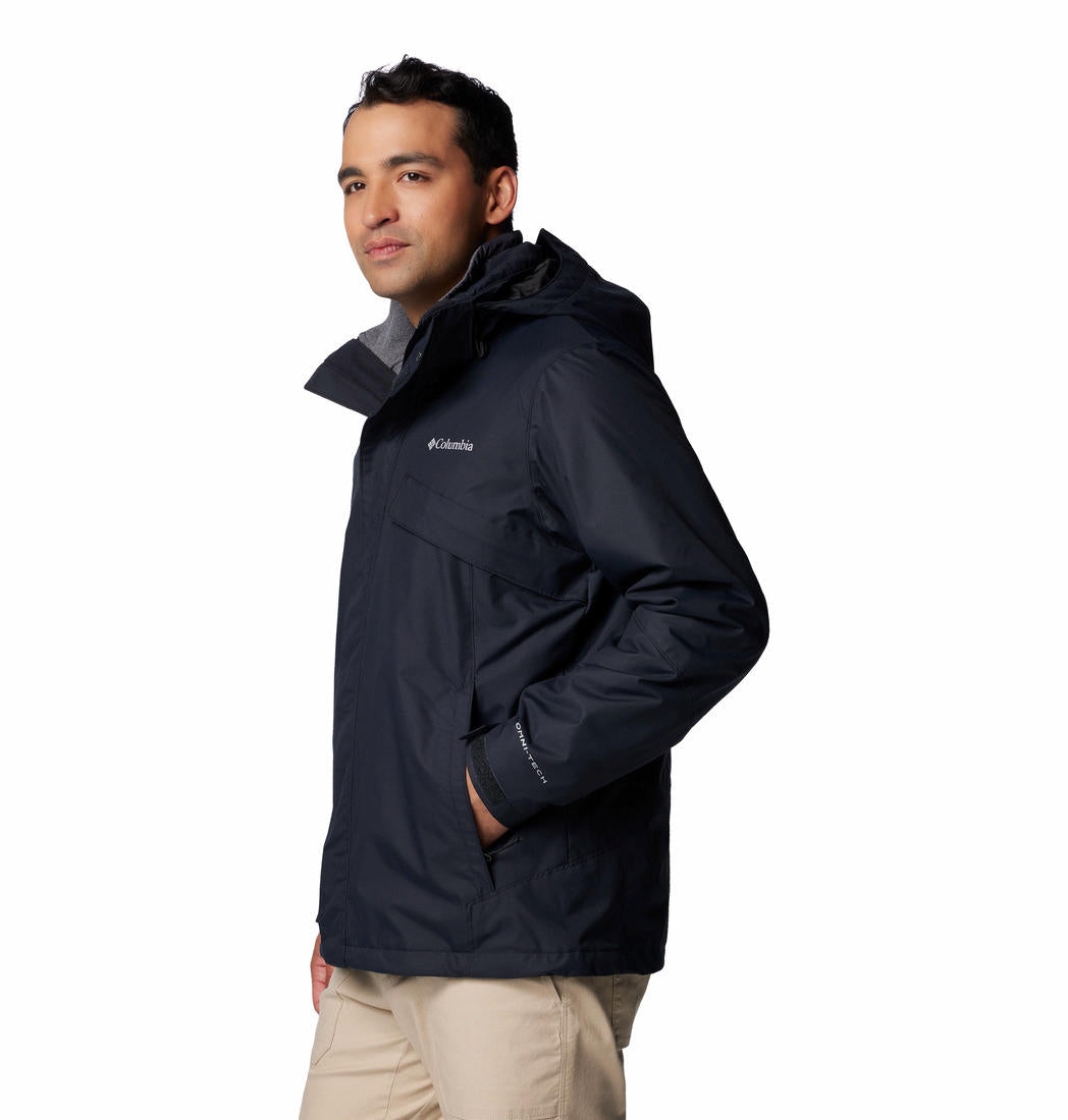 A Men Wearing Columbia Men Black Bugaboo III Fleece Interchange Jacket