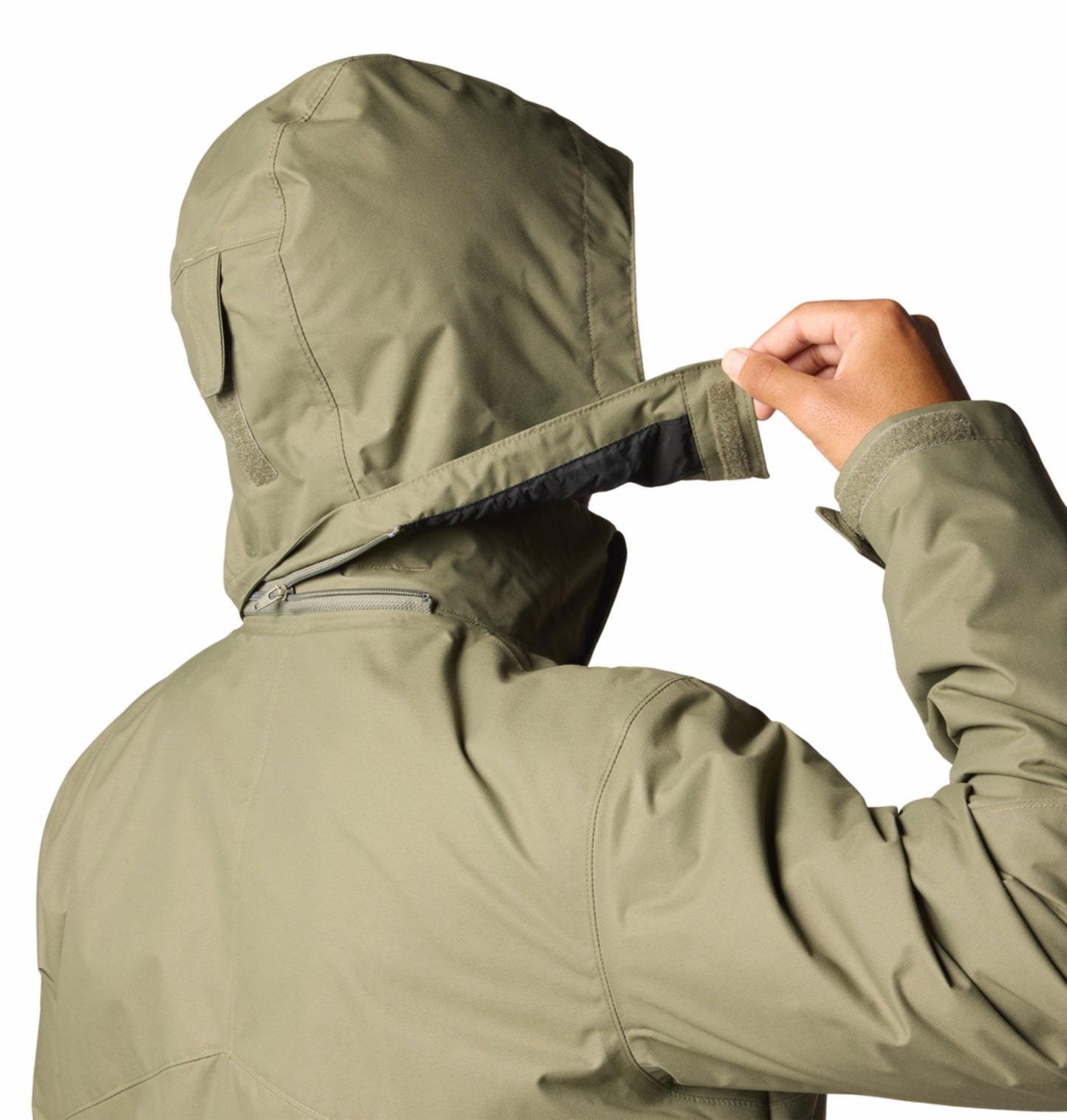 Columbia Men Green Omni-Heat Reflective Bugaboo III Fleece Hooded Interchange Jacket