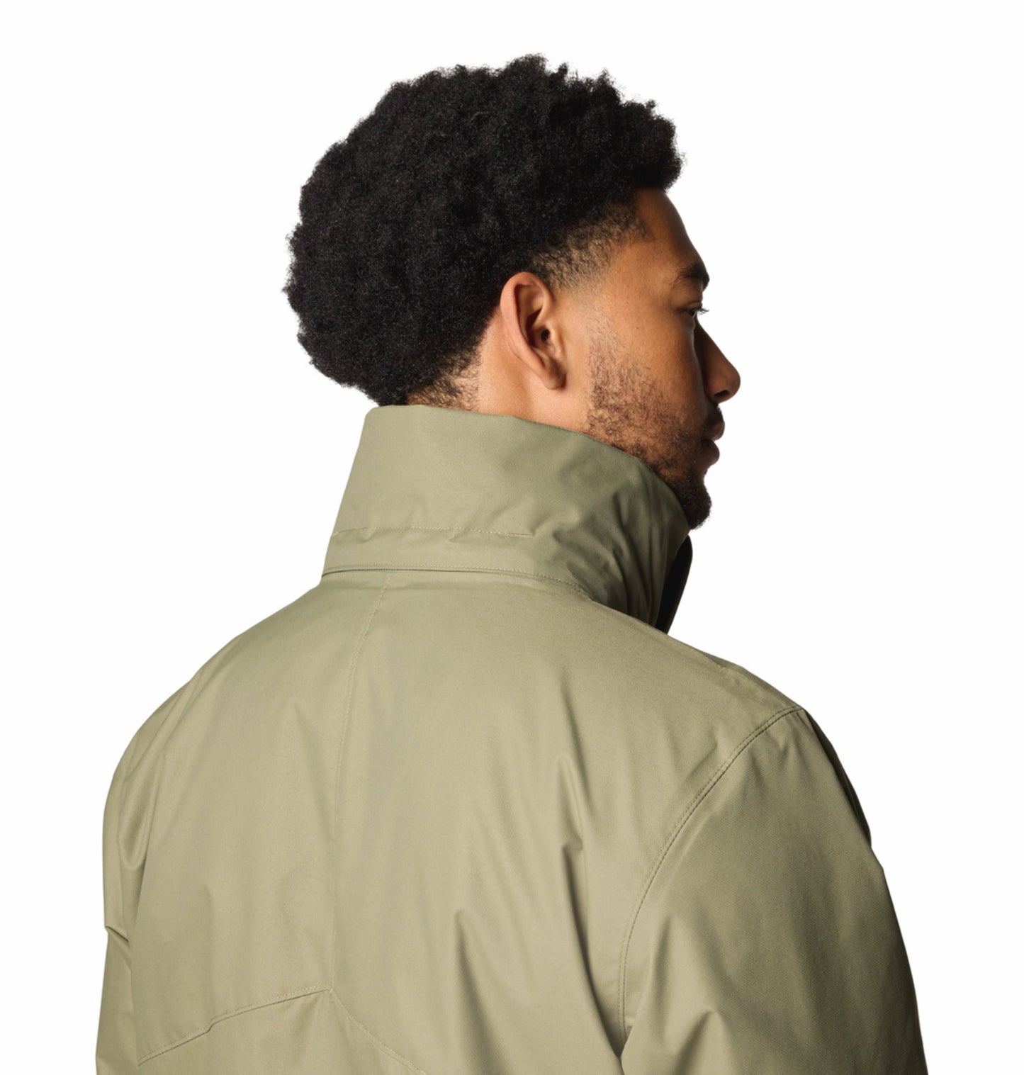 Columbia Men Green Omni-Heat Reflective Bugaboo III Fleece Hooded Interchange Jacket