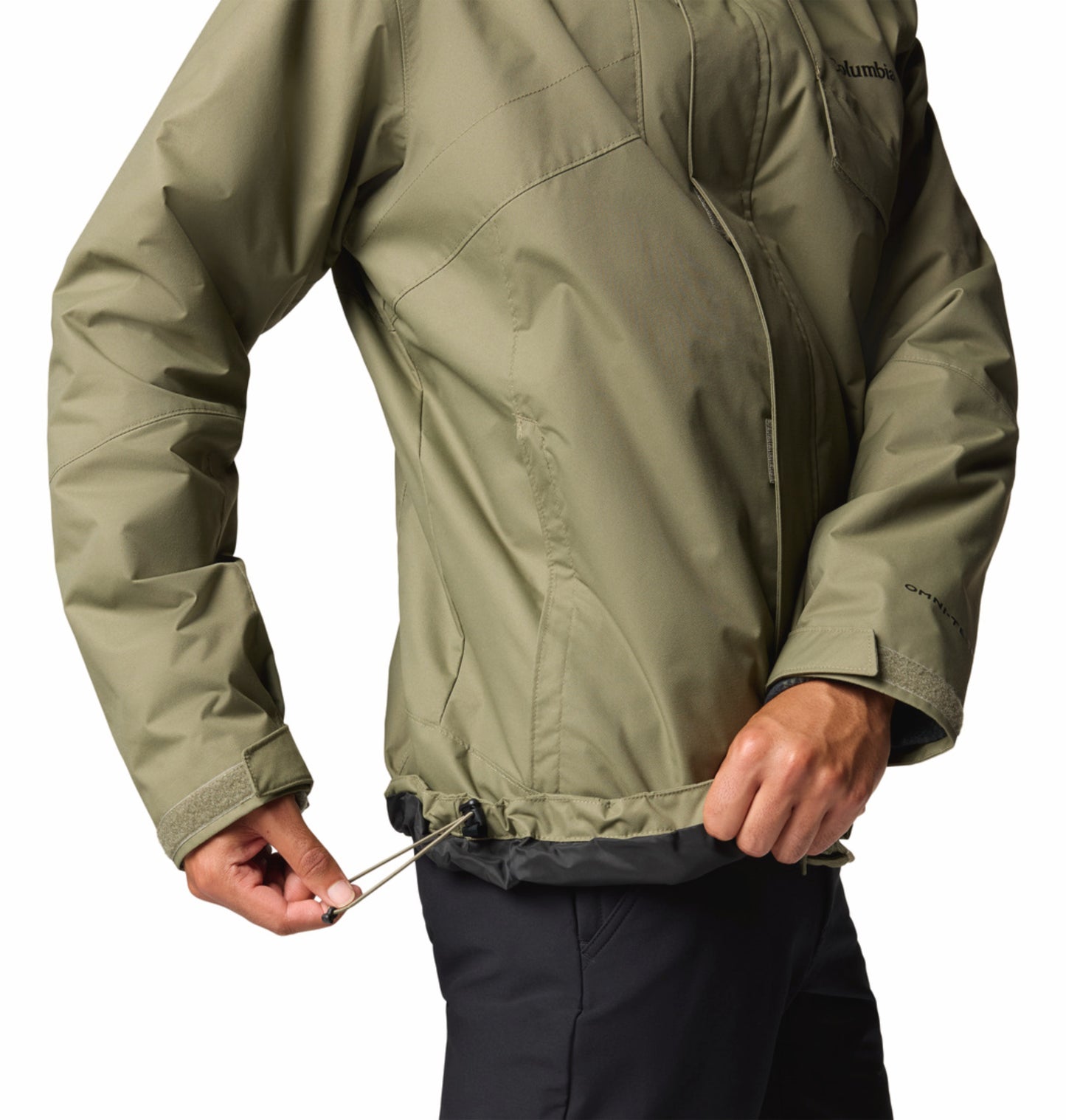 Columbia Men Green Omni-Heat Reflective Bugaboo III Fleece Hooded Interchange Jacket
