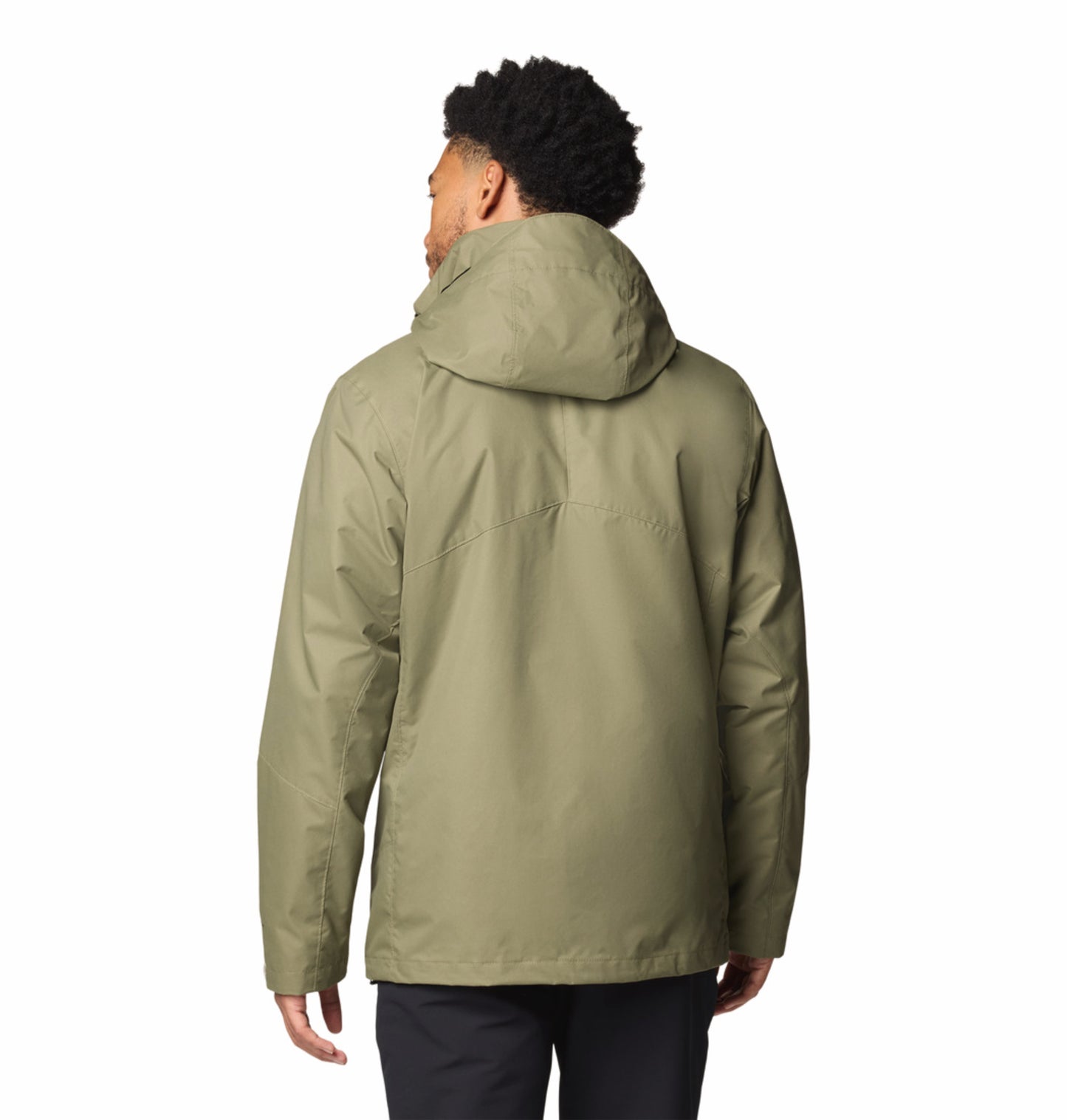 Columbia Men Green Omni-Heat Reflective Bugaboo III Fleece Hooded Interchange Jacket