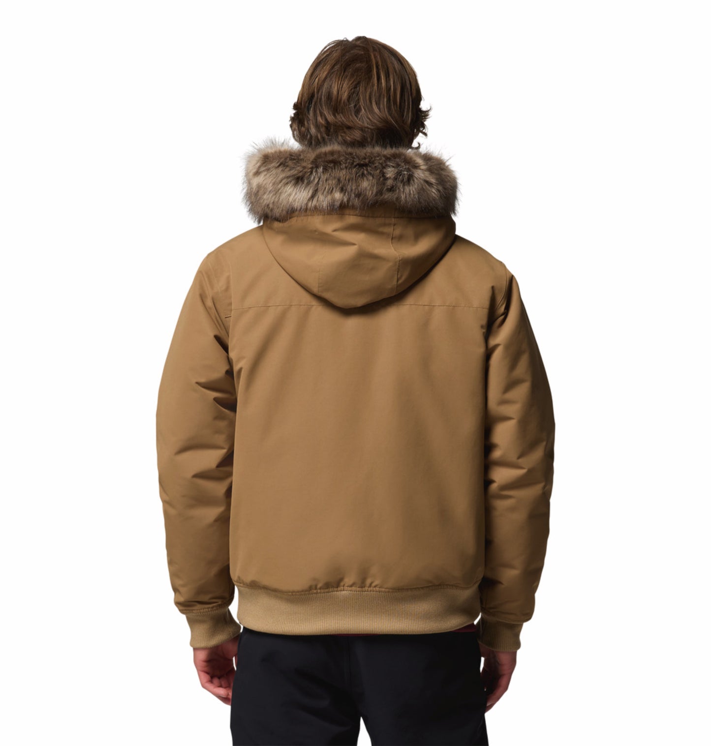 Columbia Men Brown Omni-Heat Inifnity Cape Ridge Hooded Bomber Jacket