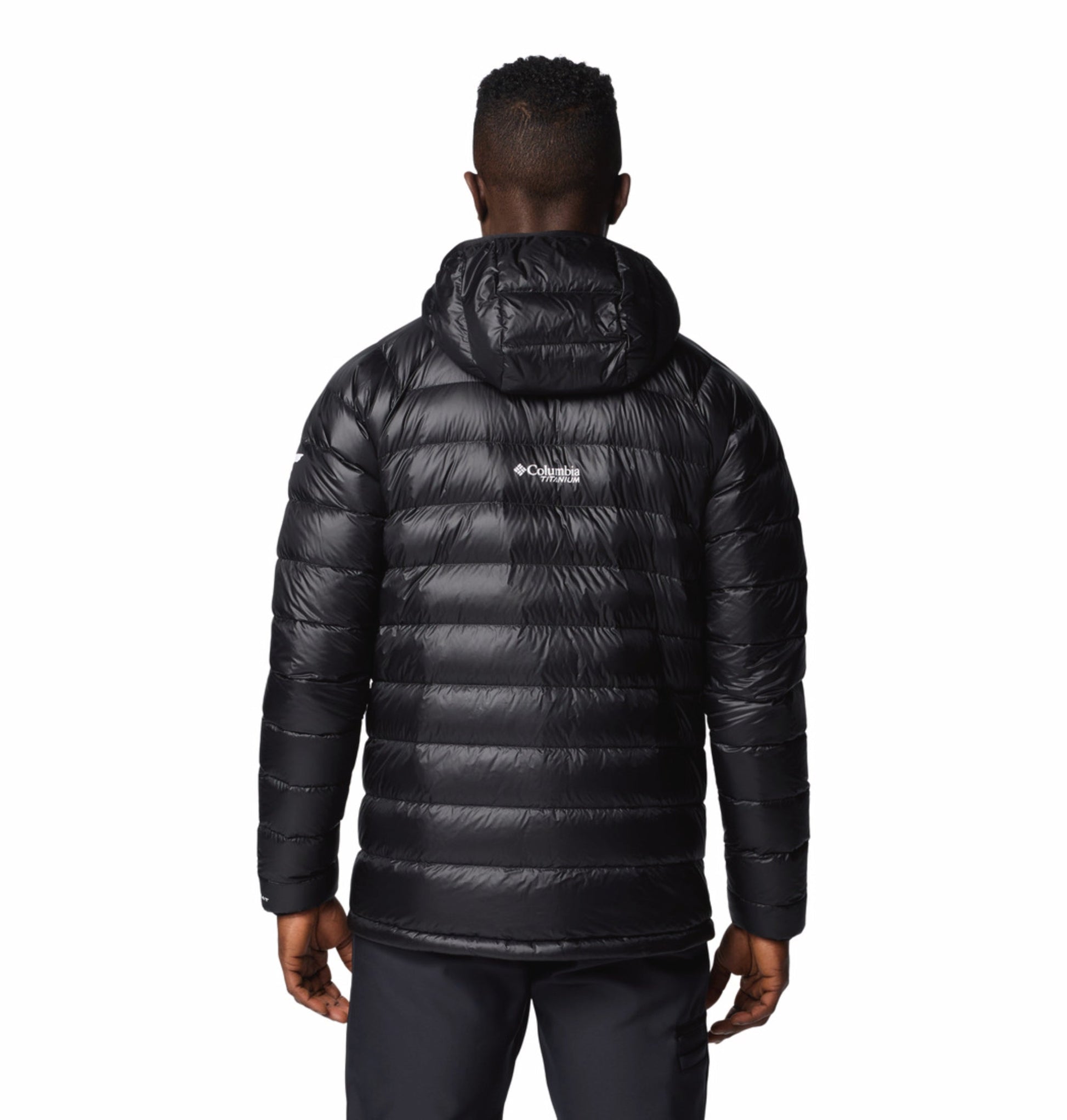 men black omni heat arctic arctic crest down jacket
