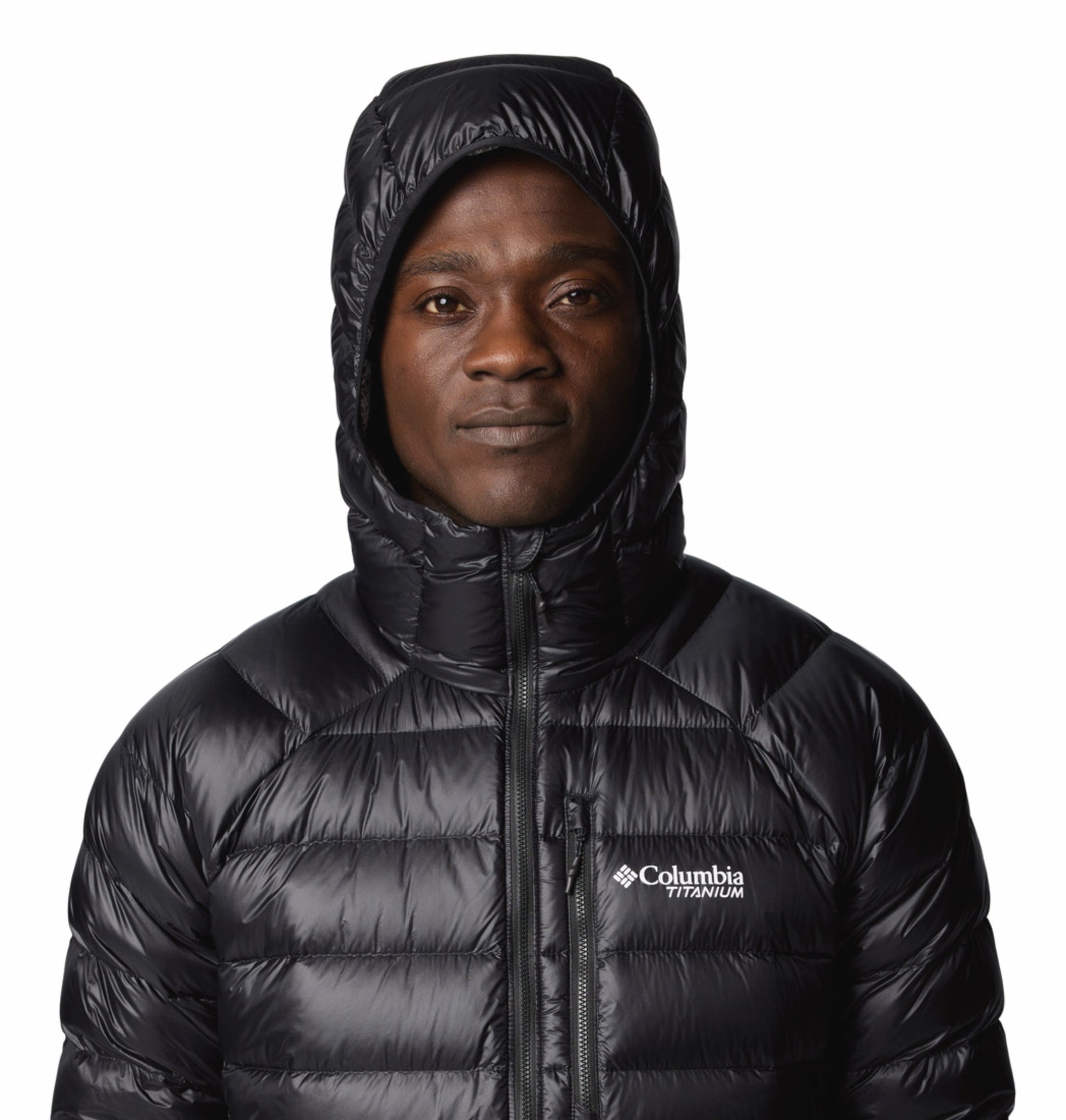 men black omni heat arctic arctic crest down jacket