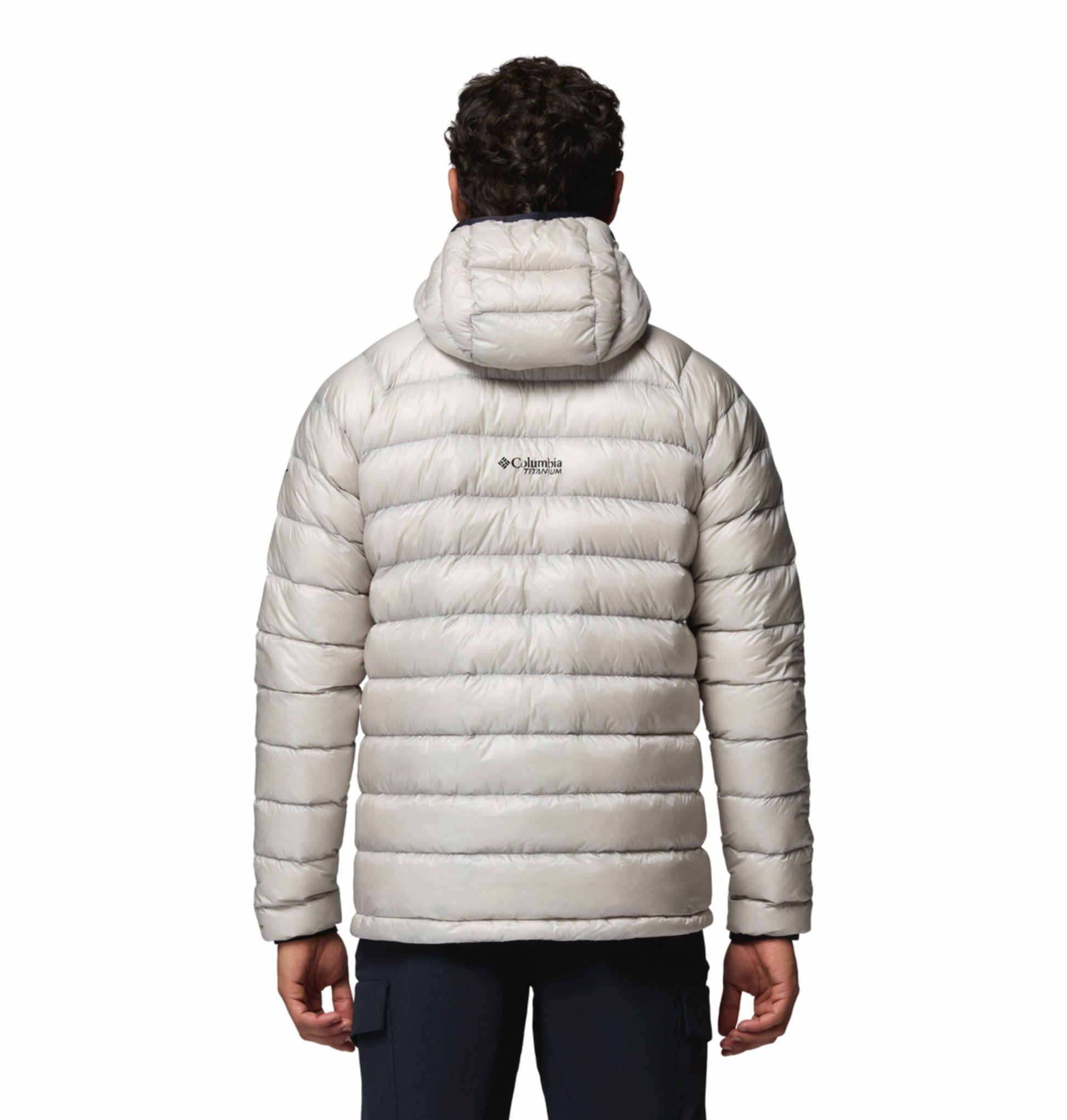 men grey omni heat arctic arctic crest down jacket