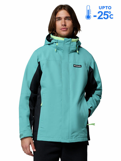 Columbia Men Green Omni-Heat Reflective Bugaboo IV Interchangeable Jacket