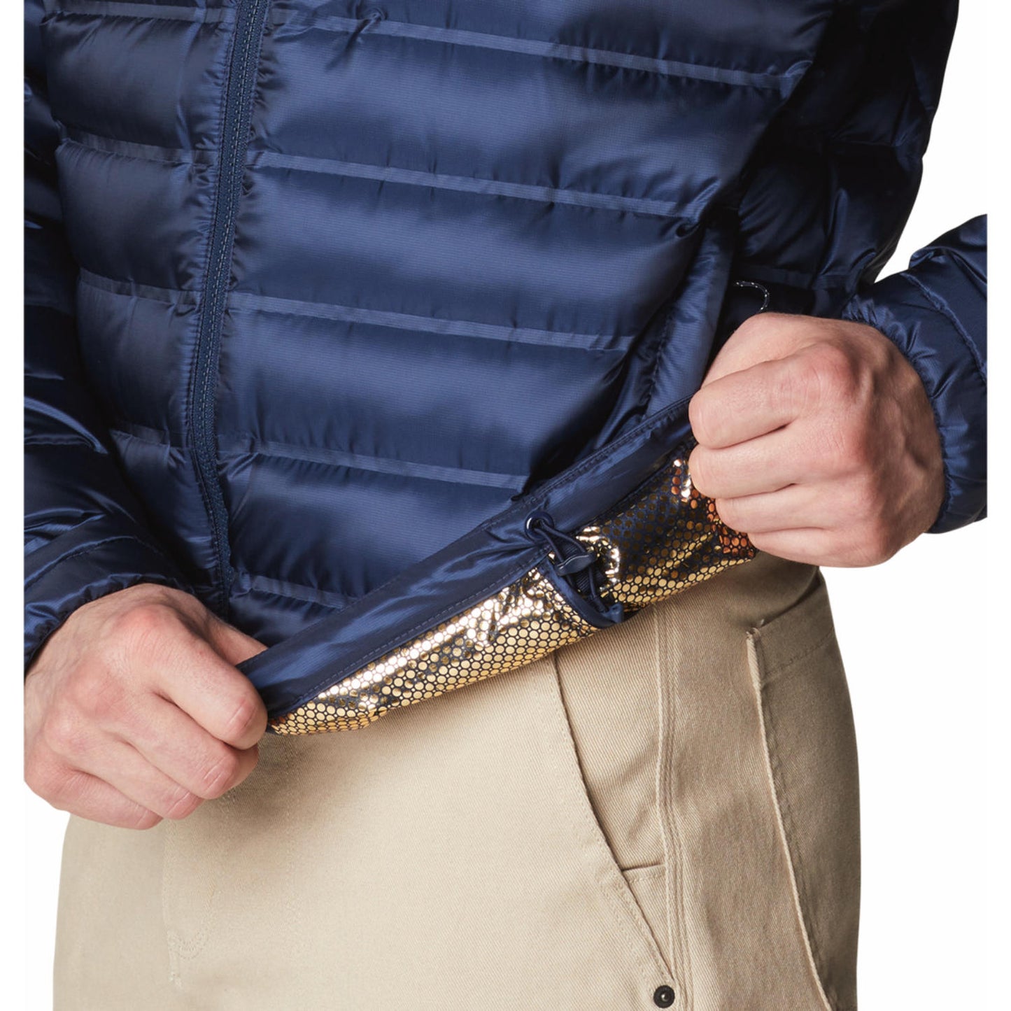 Columbia Men Blue Pebble Peak II Down Jacket